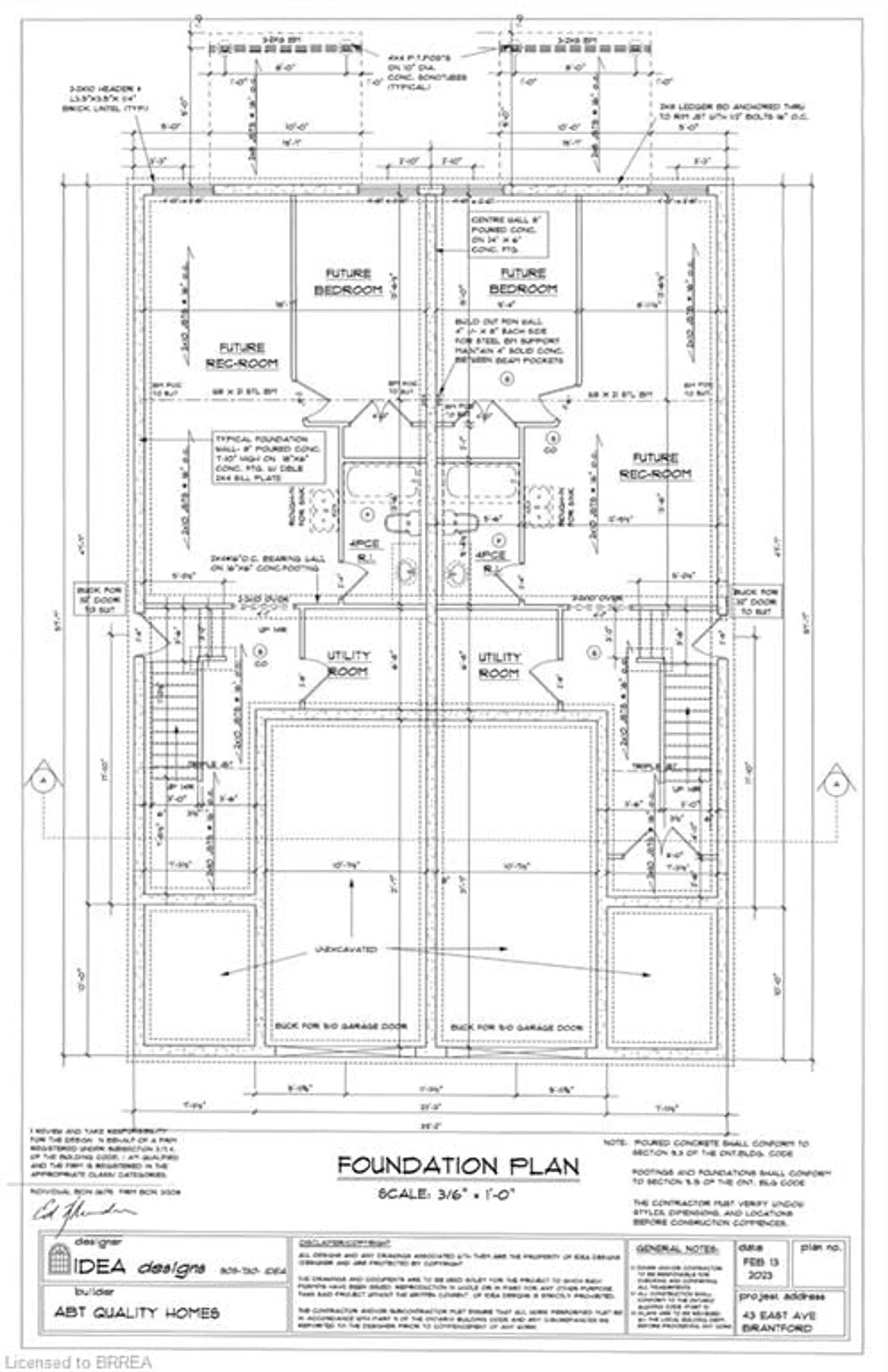Floor plan for 43 East Ave #B, Brantford Ontario N3S 3L2