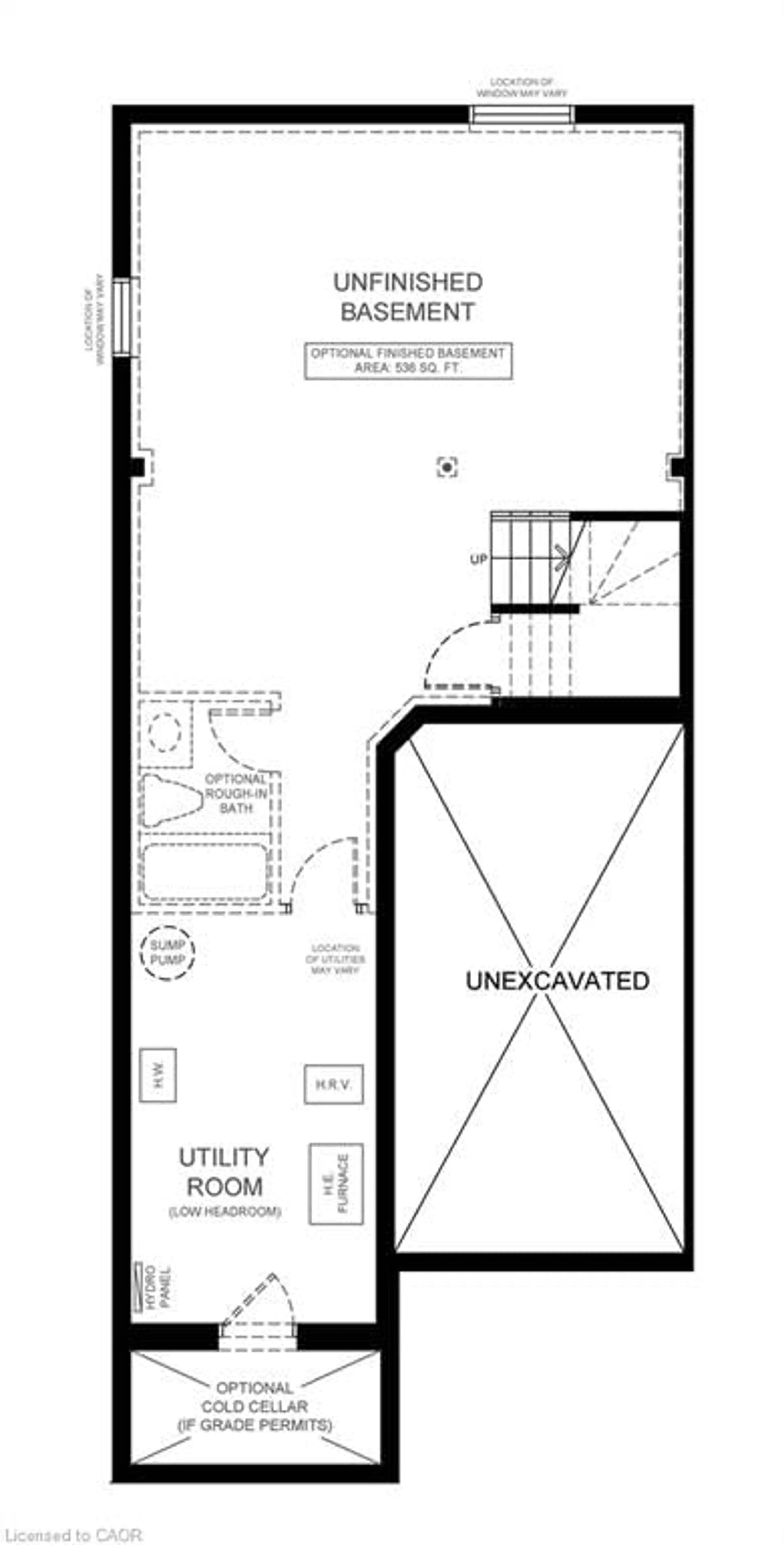 Floor plan for 28 Mccurdy Ave, Waterdown Ontario L8B 0T5