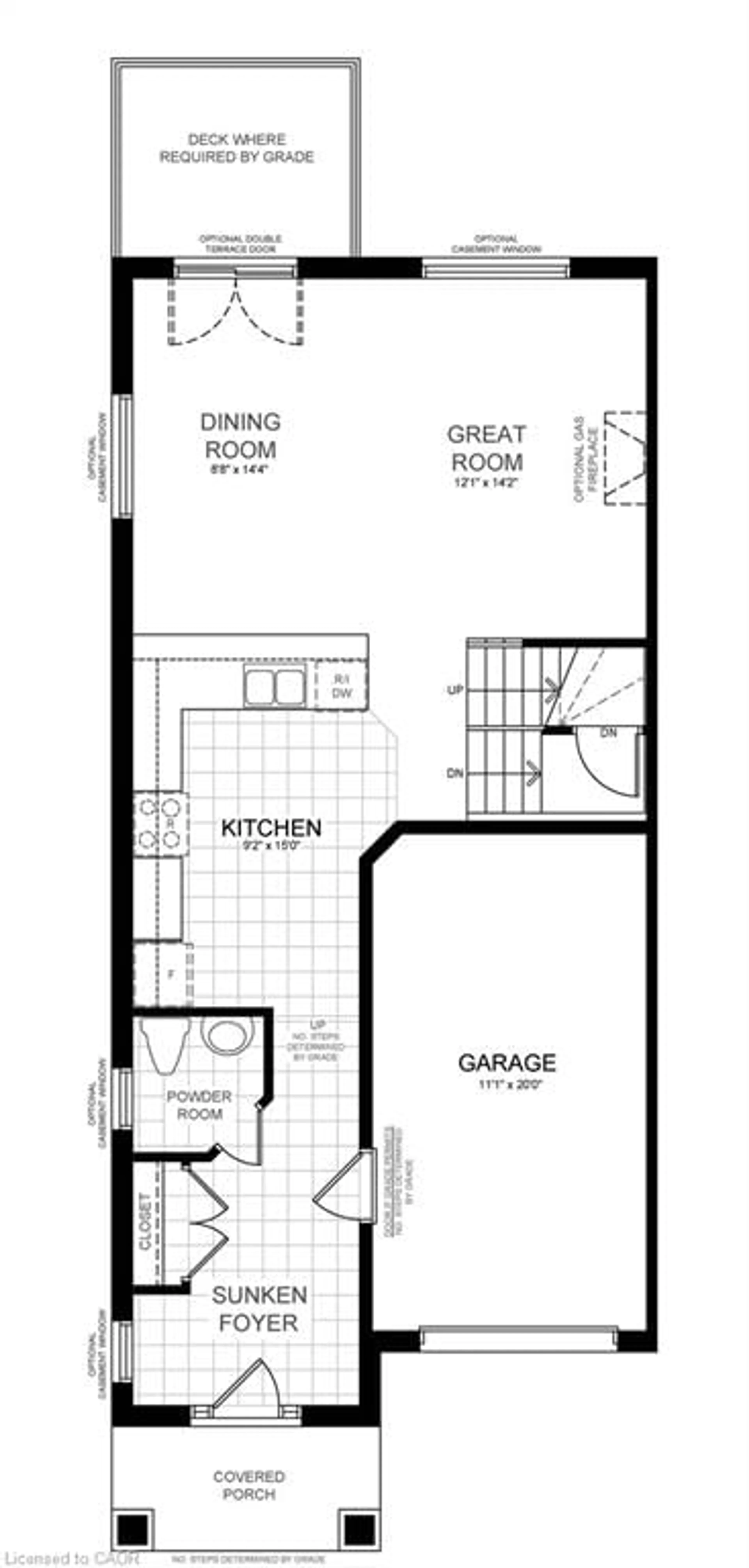 Floor plan for 28 Mccurdy Ave, Waterdown Ontario L8B 0T5