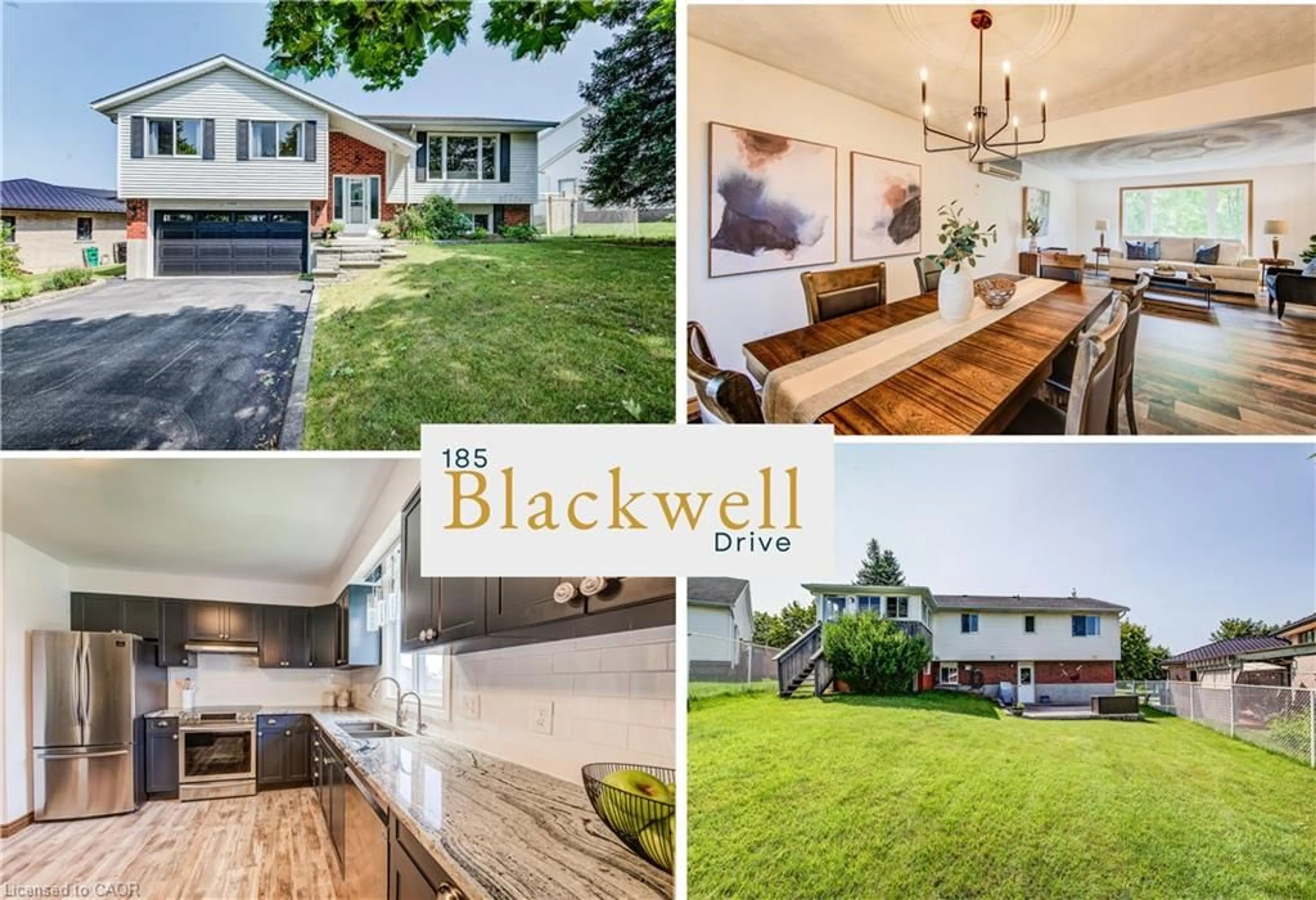 Home with brick exterior material, street for 185 Blackwell Dr, Kitchener Ontario N2N 2S2