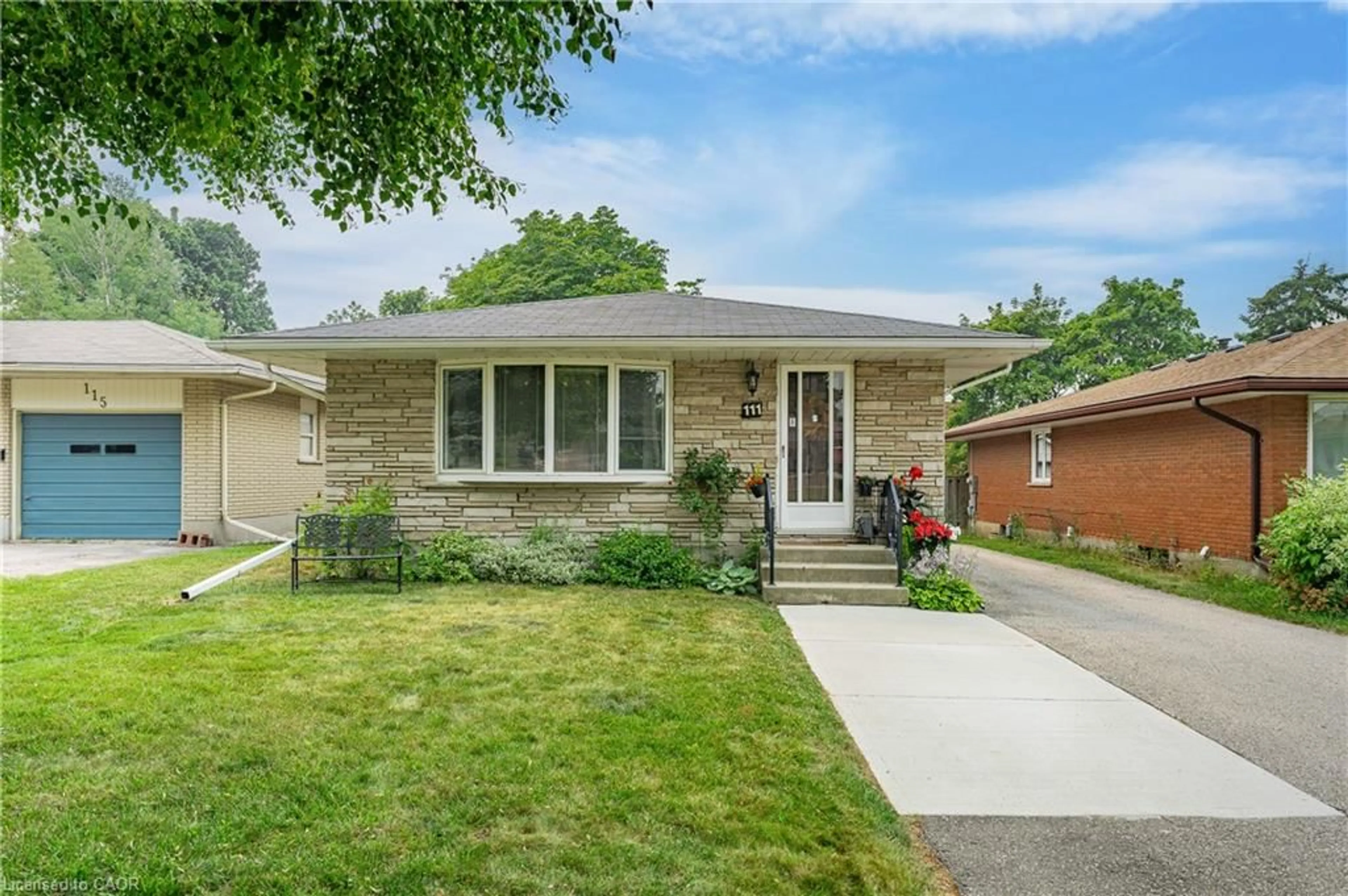 Home with brick exterior material, street for 111 Kimberly Cres, Kitchener Ontario N2E 1C8