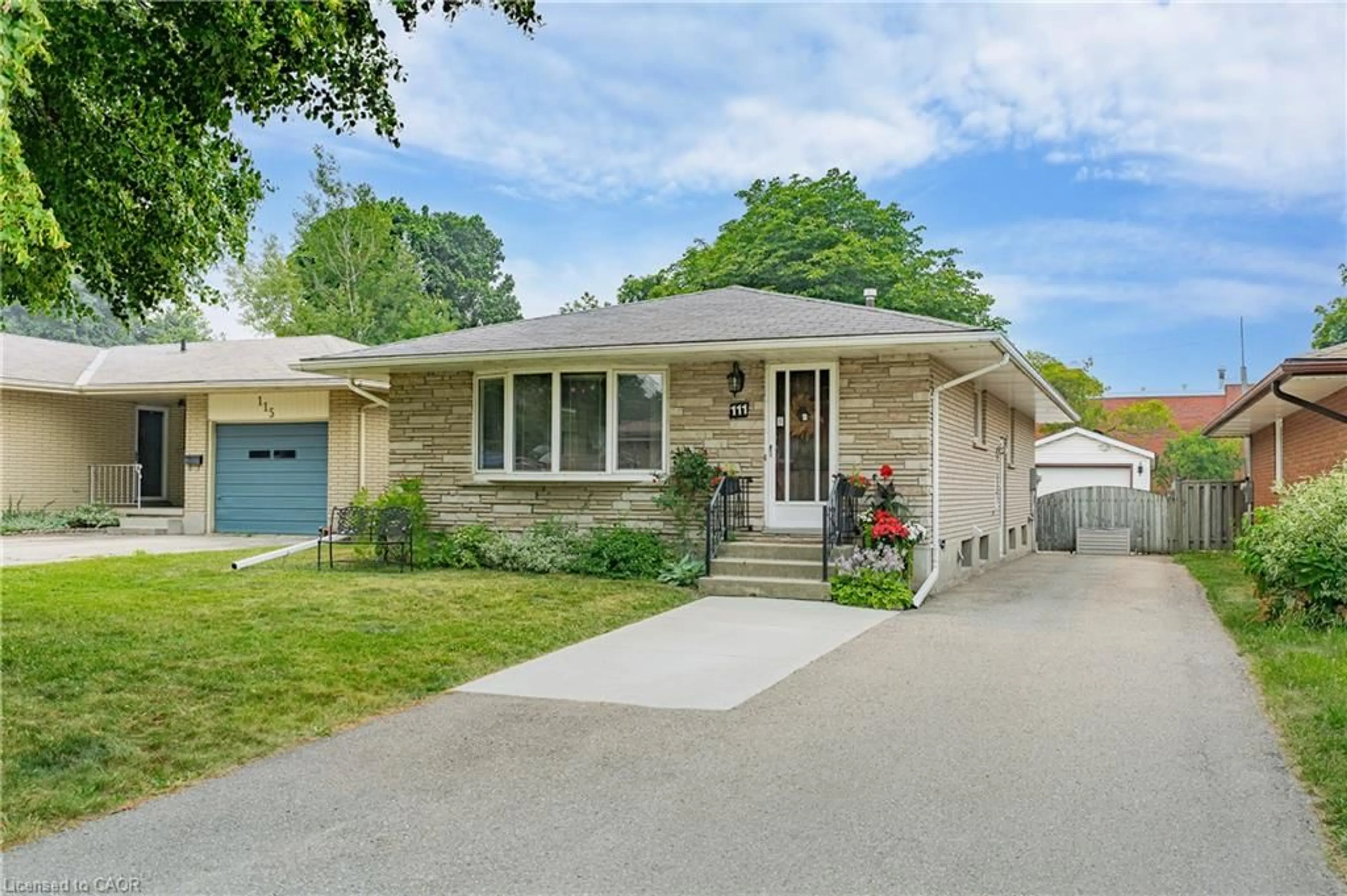 Home with brick exterior material, street for 111 Kimberly Cres, Kitchener Ontario N2E 1C8