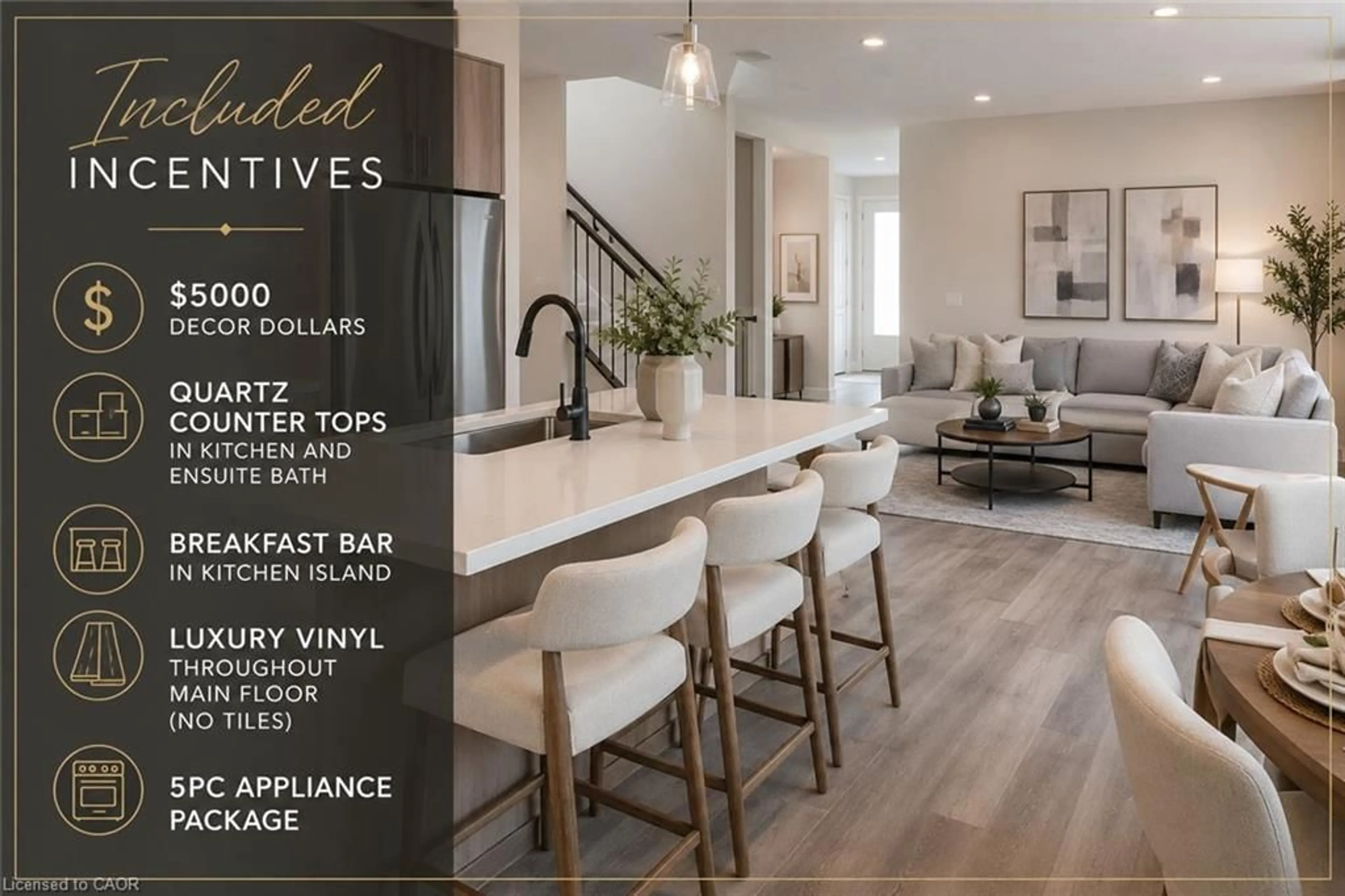 Open concept kitchen, unknown for 132 College St #5, Smithville Ontario L0R 2A0
