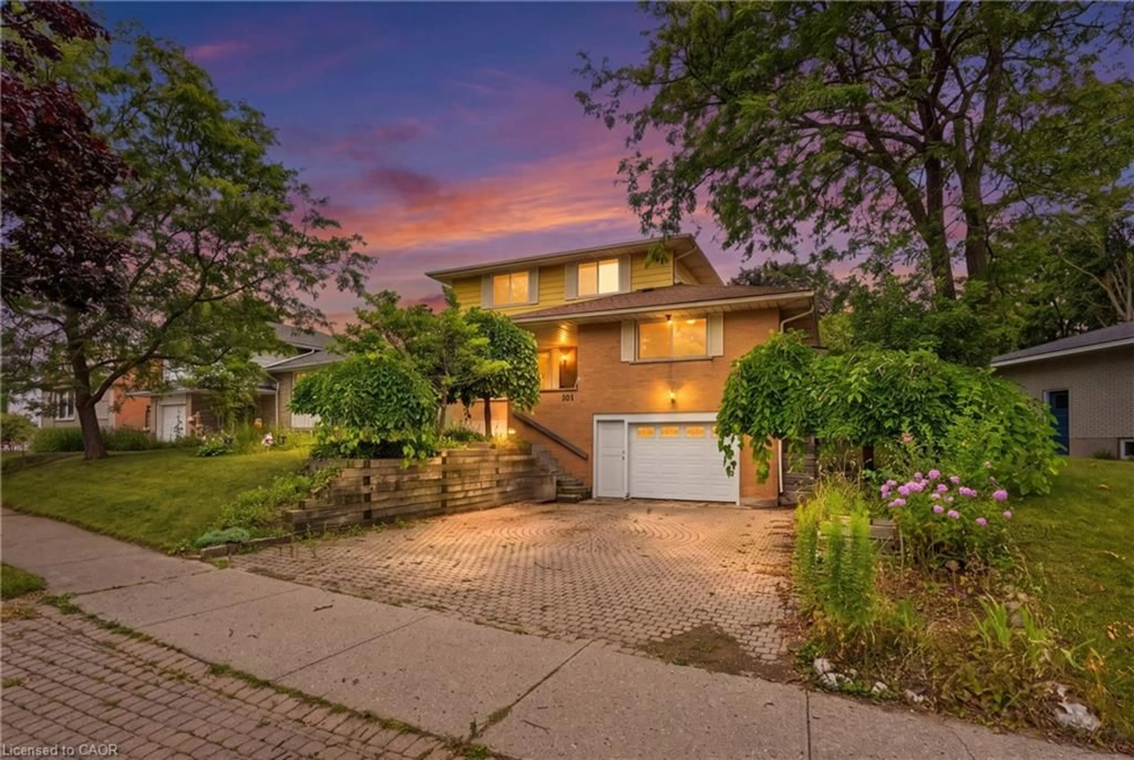 Home with brick exterior material, street for 101 Crosby Dr, Kitchener Ontario N2B 2L1