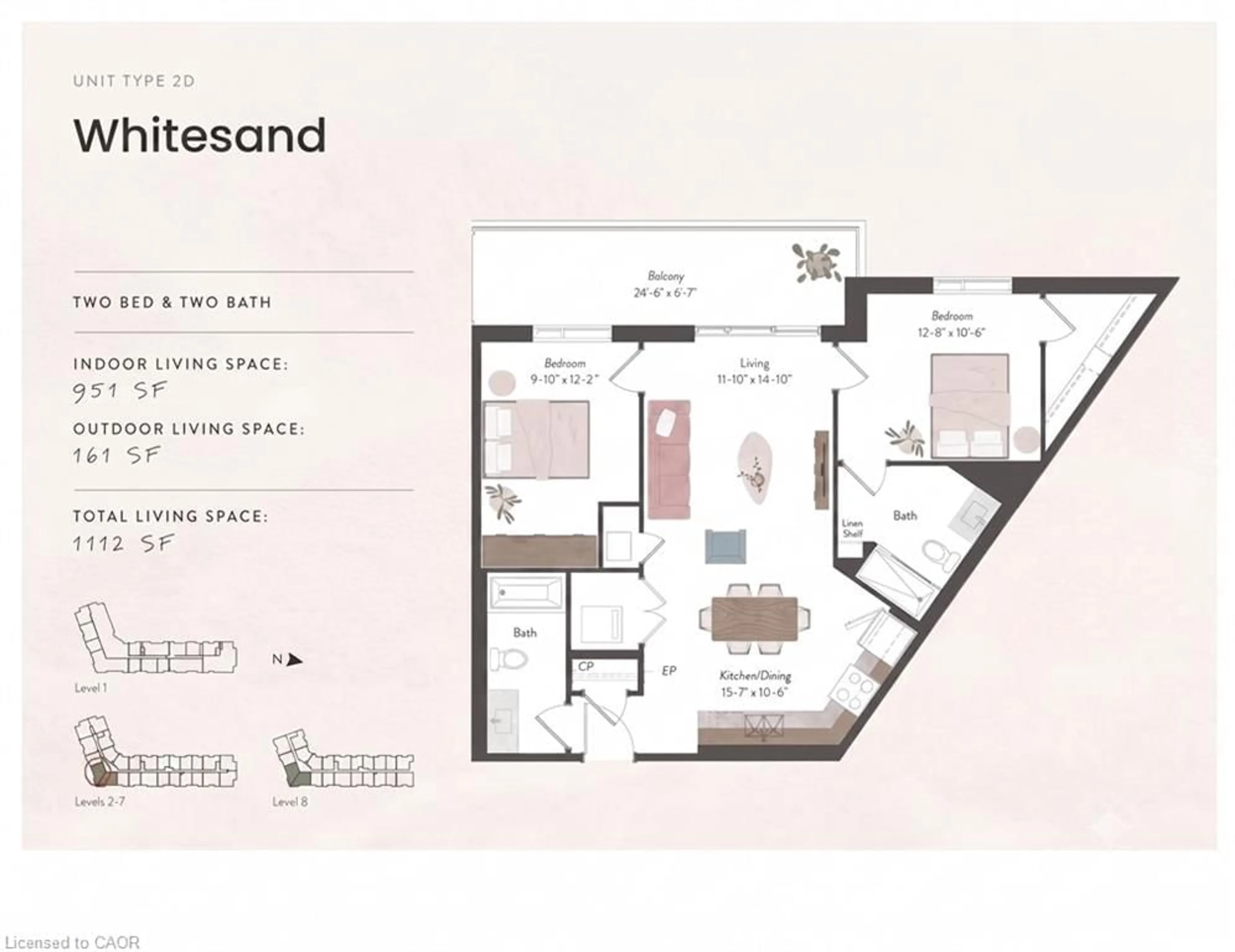 Floor plan for 525 New Dundee Rd #207, Kitchener Ontario N2P 0K8