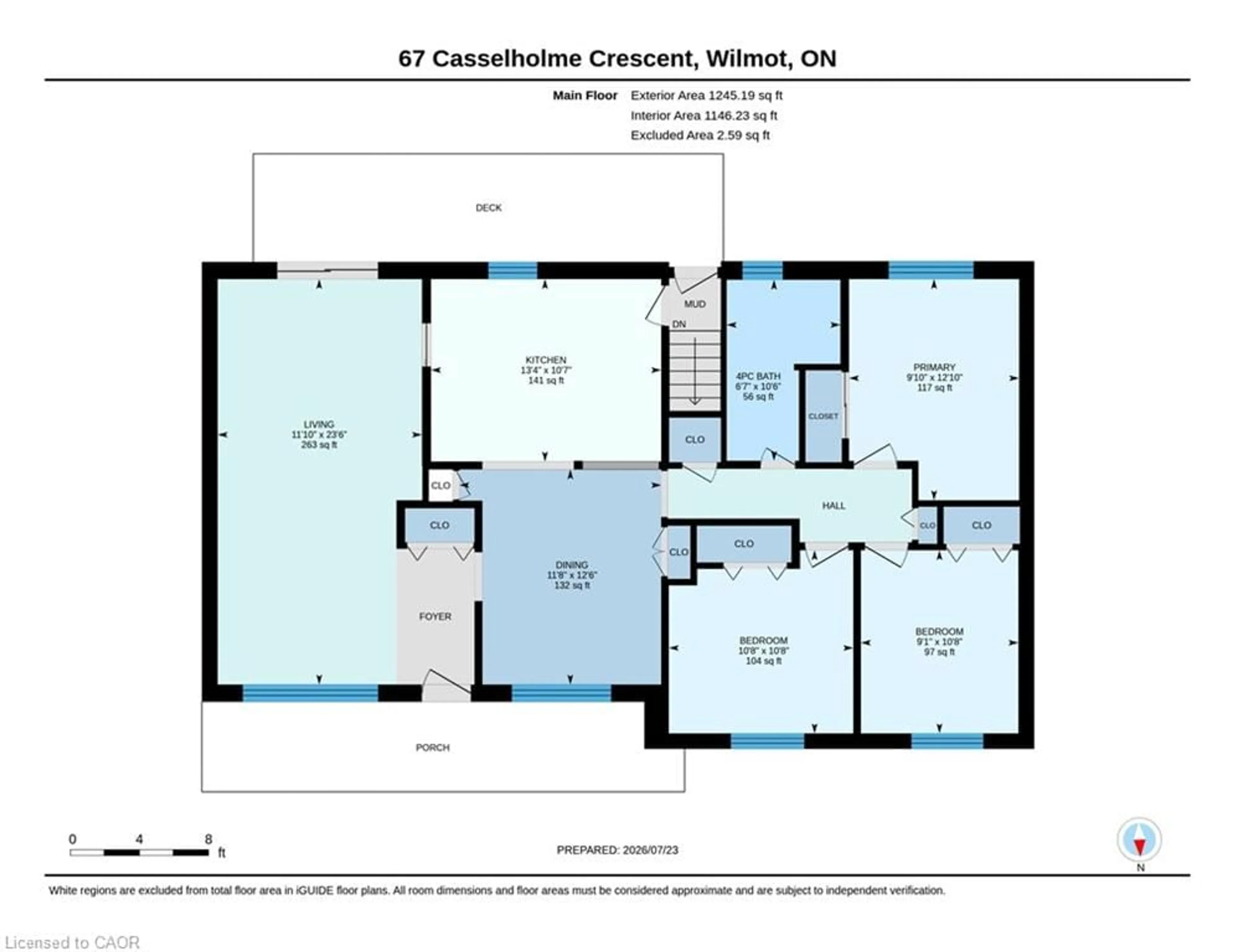 Floor plan for 67 Casselholme Cres, New Dundee Ontario N0B 2E0