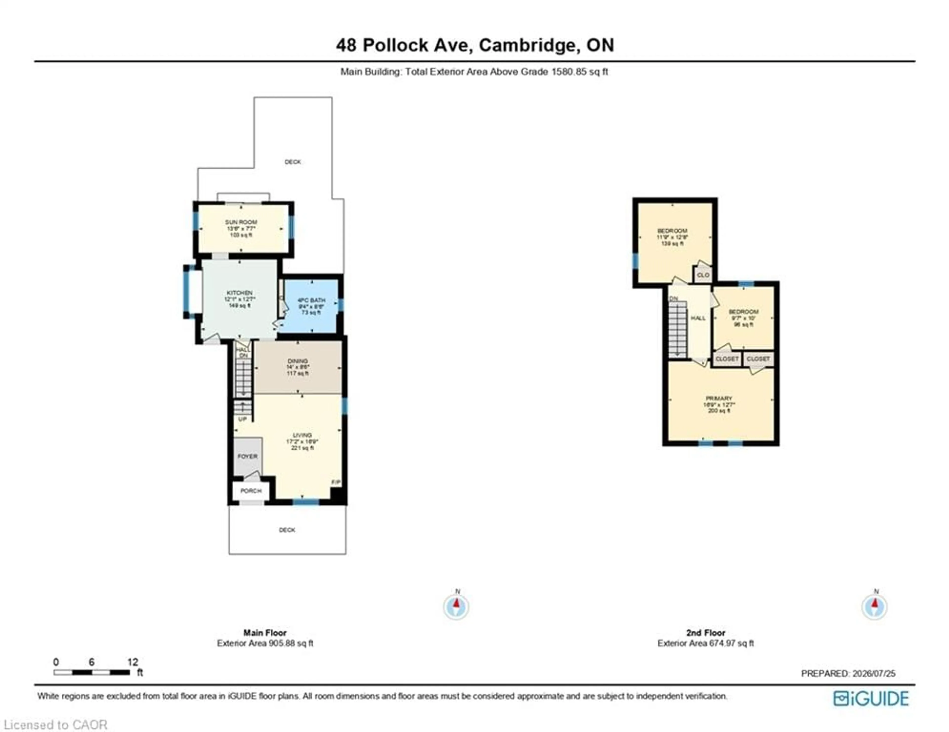 Floor plan for 48 Pollock Ave, Cambridge Ontario N1R 2B1
