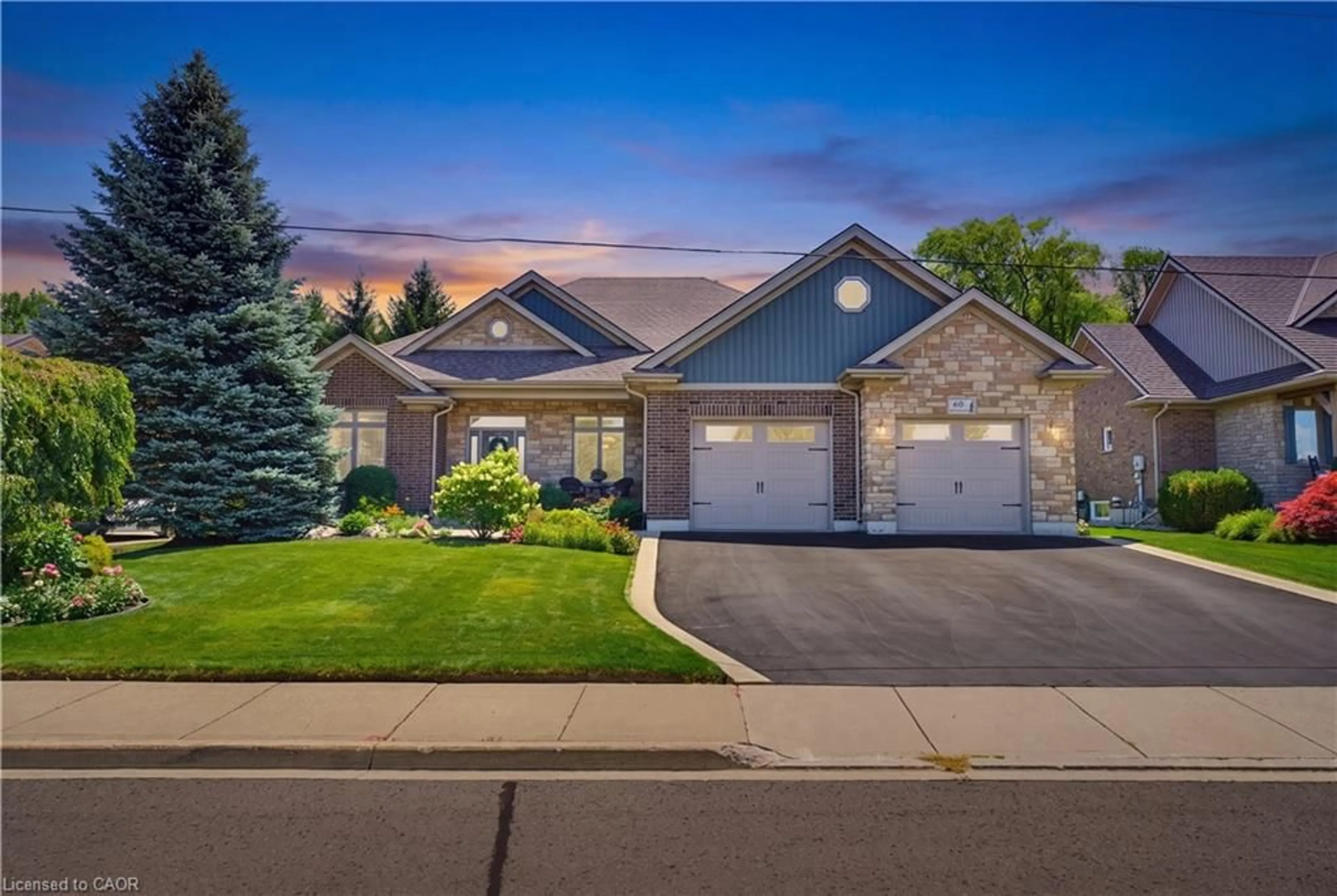 Home with brick exterior material, street for 60 Donjon Blvd, Port Dover Ontario N0A 1N7