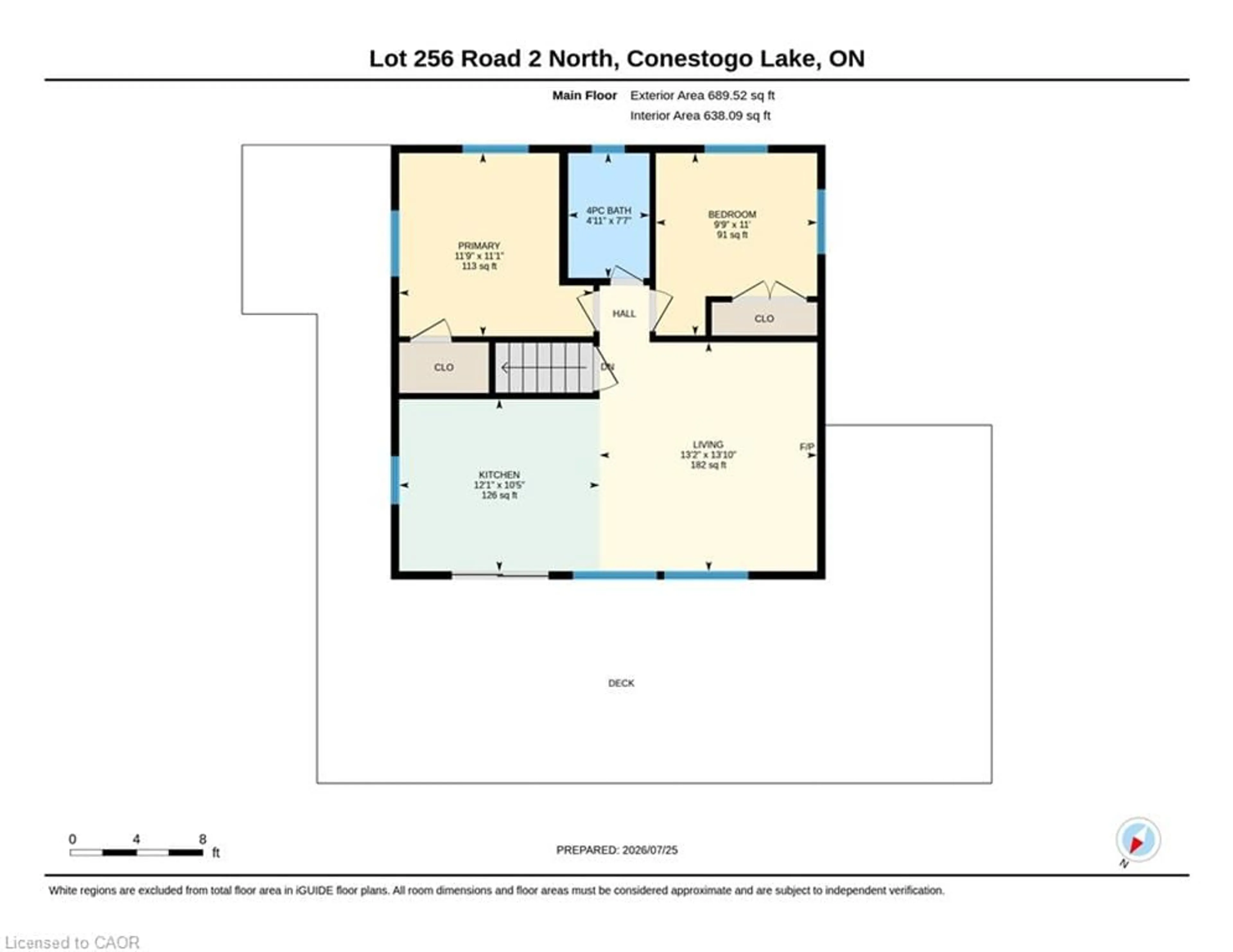 Floor plan for LOT 256 Road 2, Conestogo Lake Ontario N0G 1P0