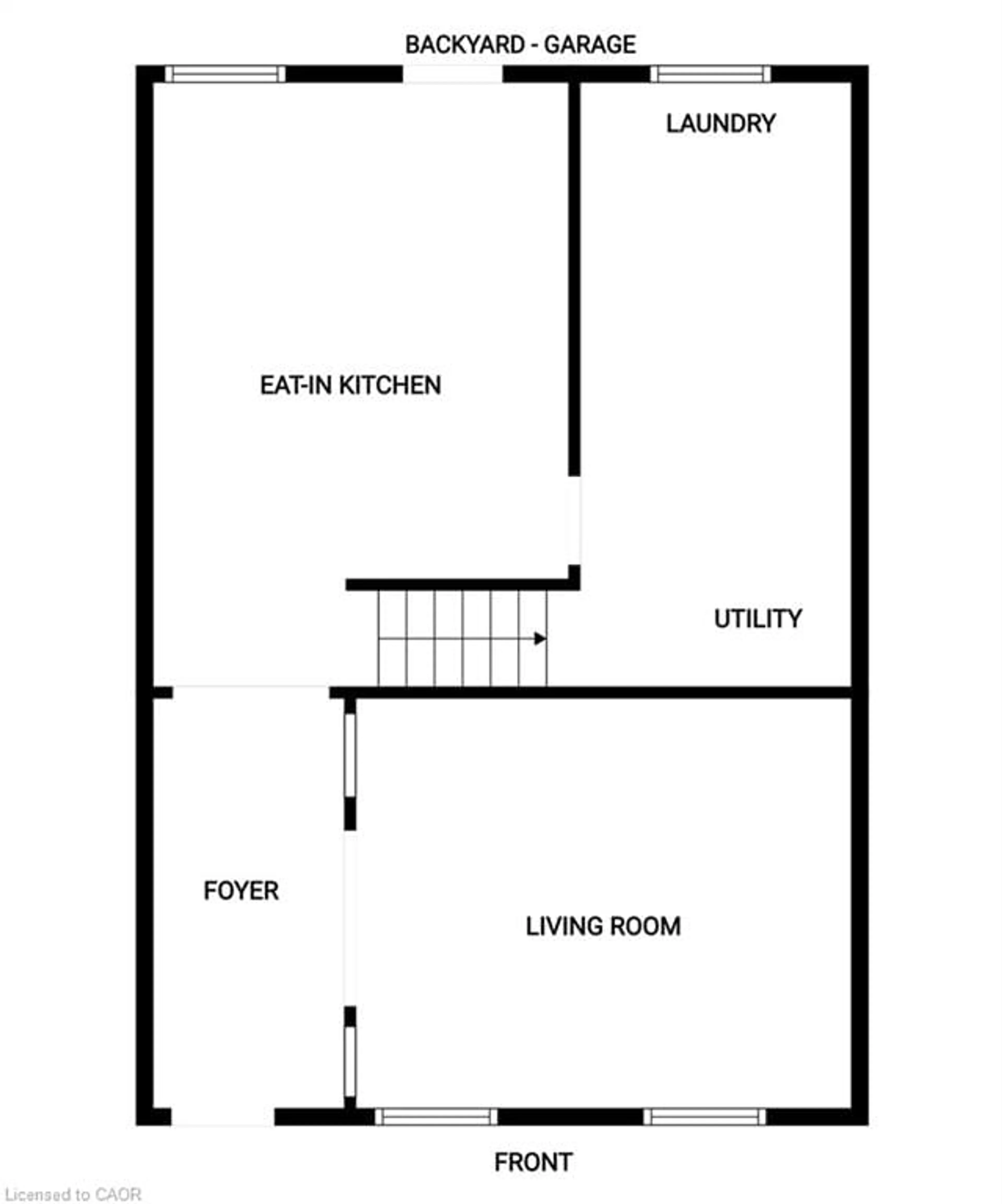 Floor plan for 355 Macnab St, Hamilton Ontario L8L 1K8