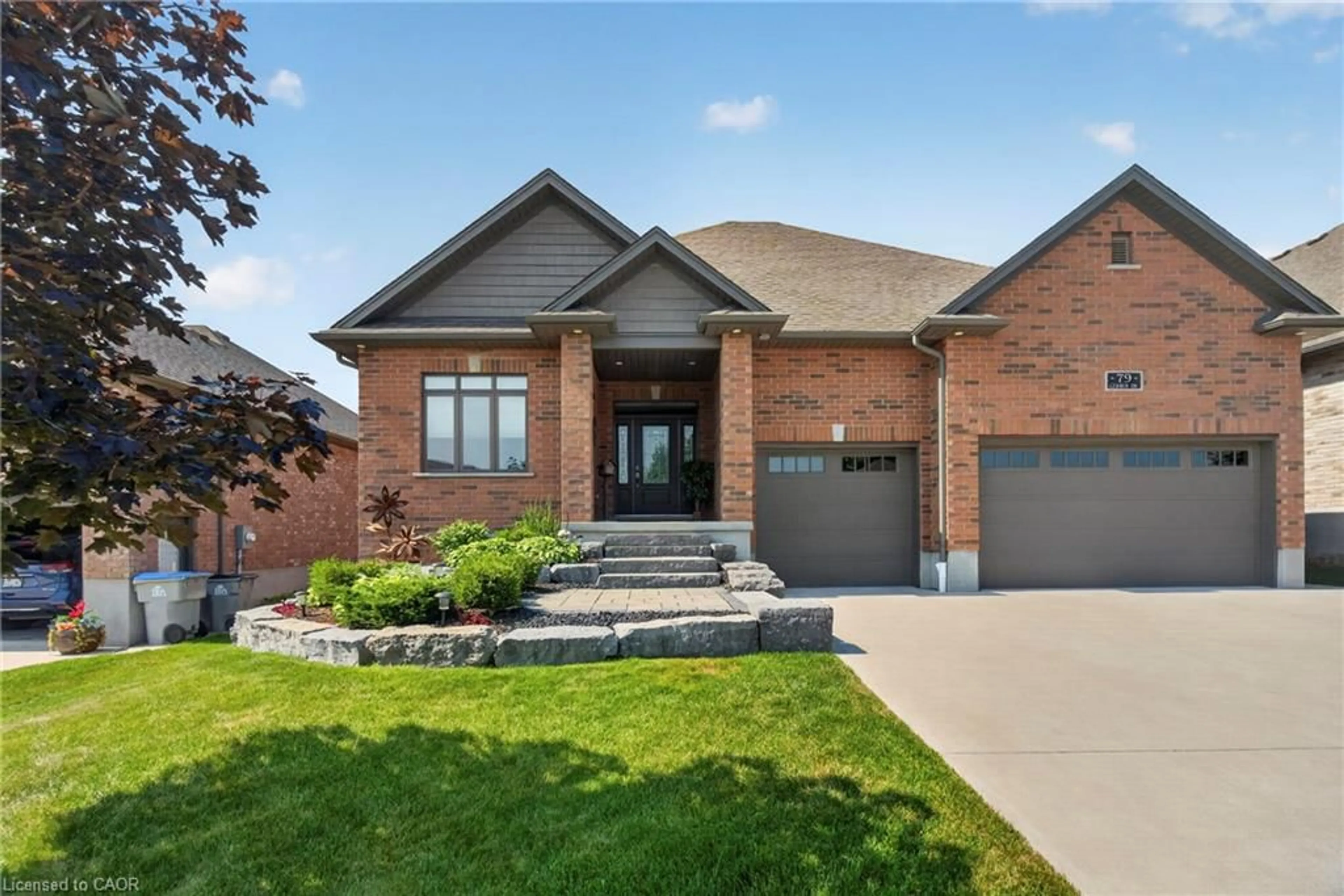Home with brick exterior material, street for 79 Gerber Dr, Milverton Ontario N0K 1M0
