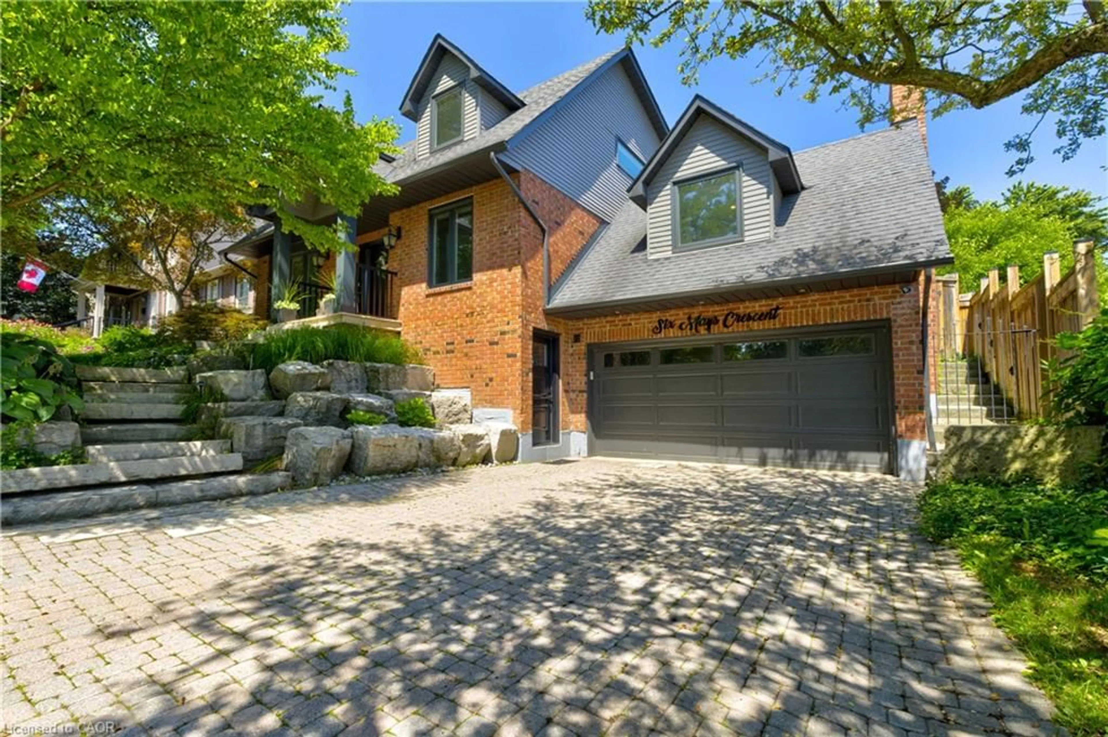 Home with brick exterior material, street for 6 Mays Cres, Waterdown Ontario L8B 0G4