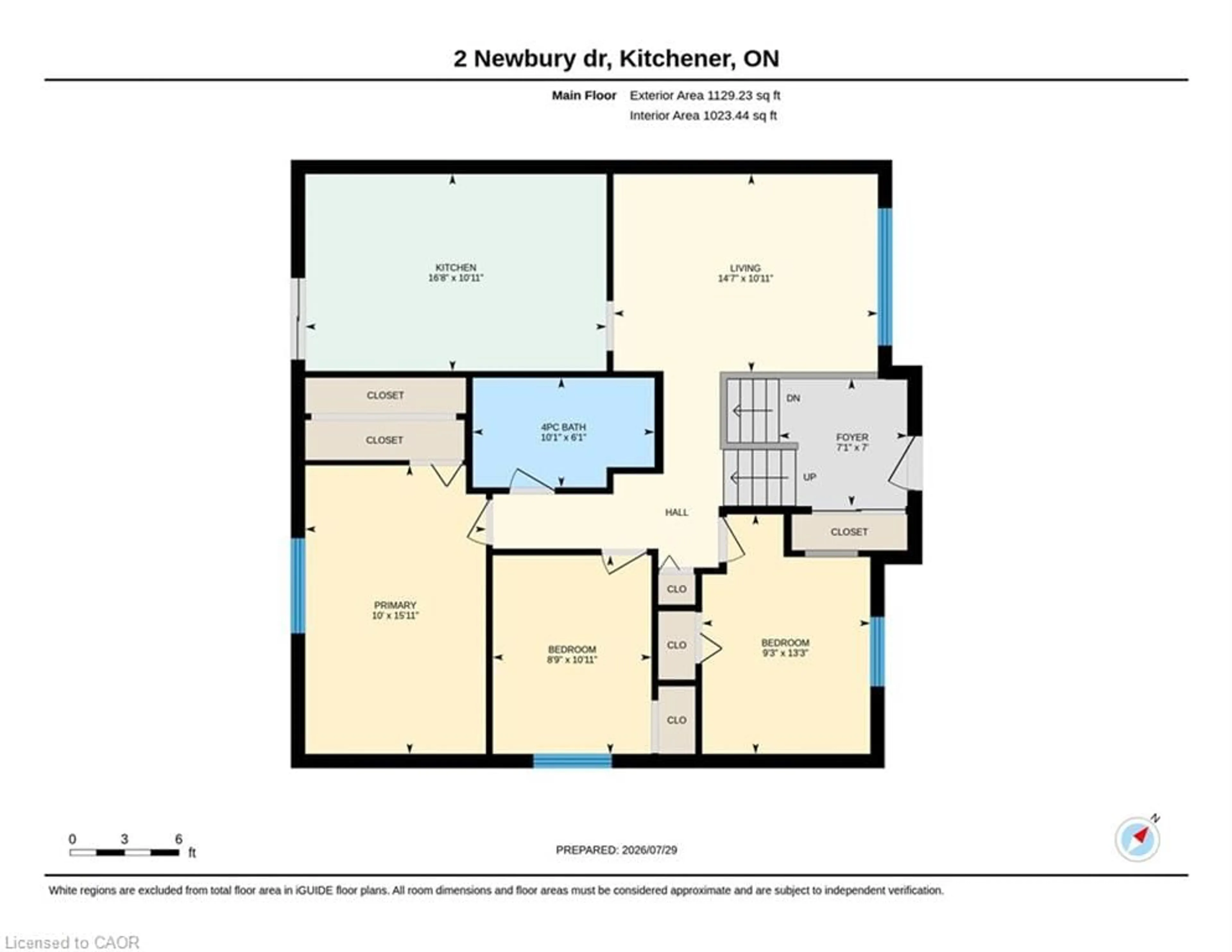 Floor plan for 2 Newbury Dr, Kitchener Ontario N2N 2W7