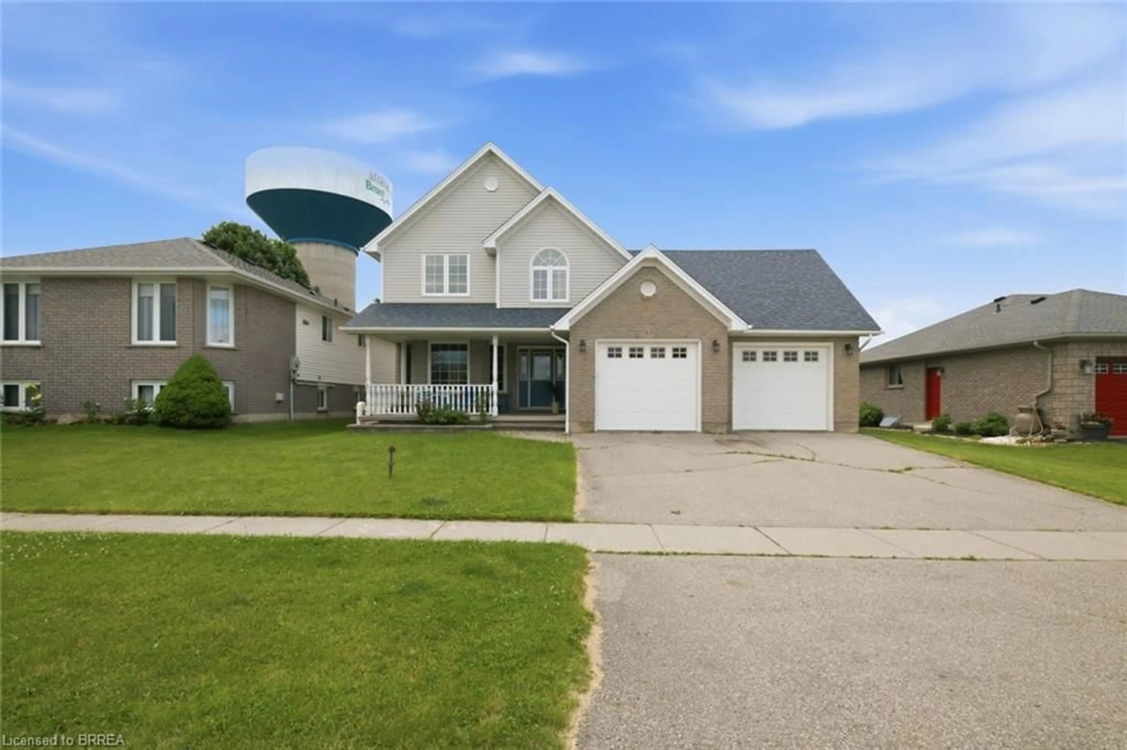 Home with vinyl exterior material, street for 61 Sunnyside Dr, St. George Ontario N0E 1N0