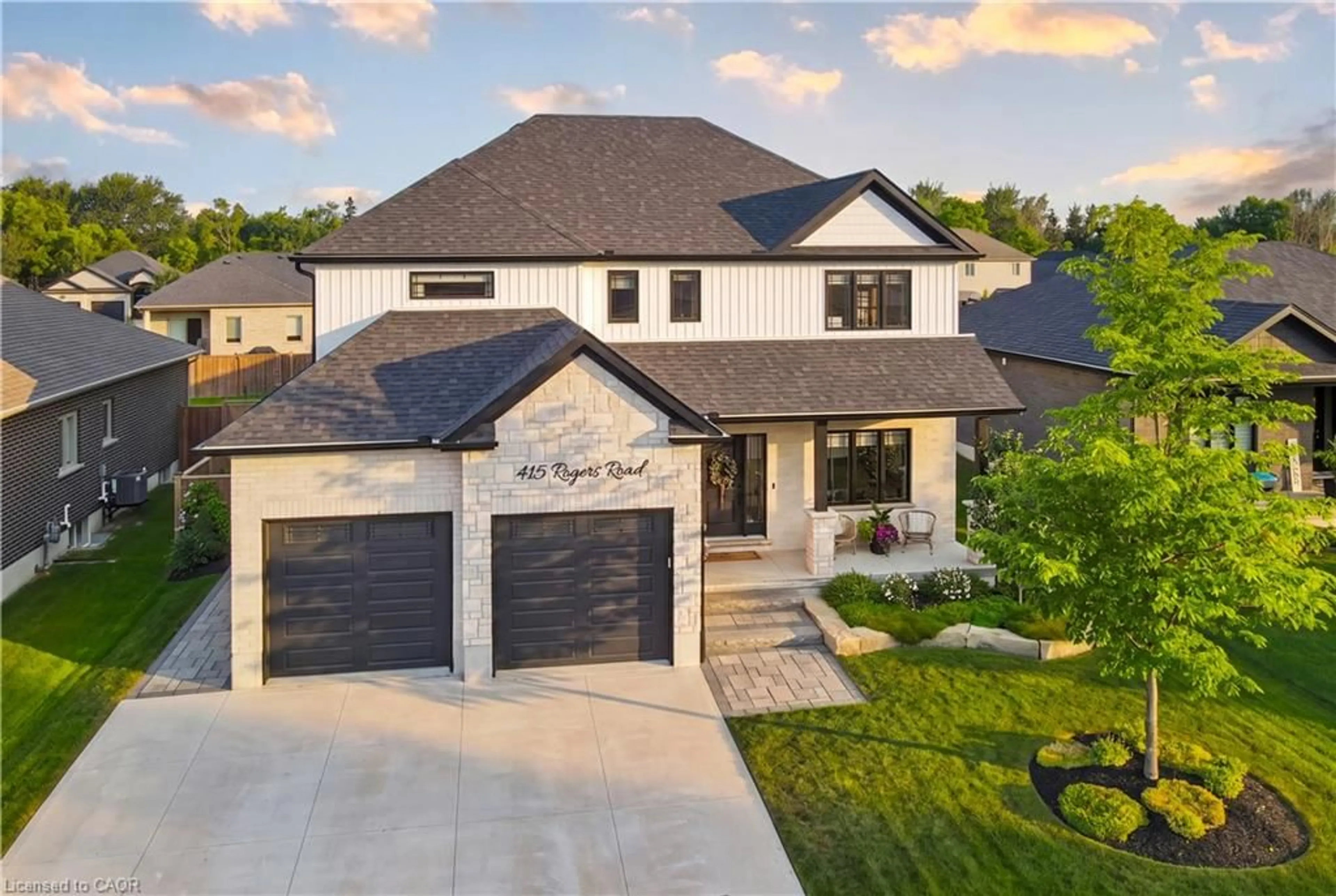 Home with brick exterior material, street for 415 Rogers Rd, Listowel Ontario N4W 0H2