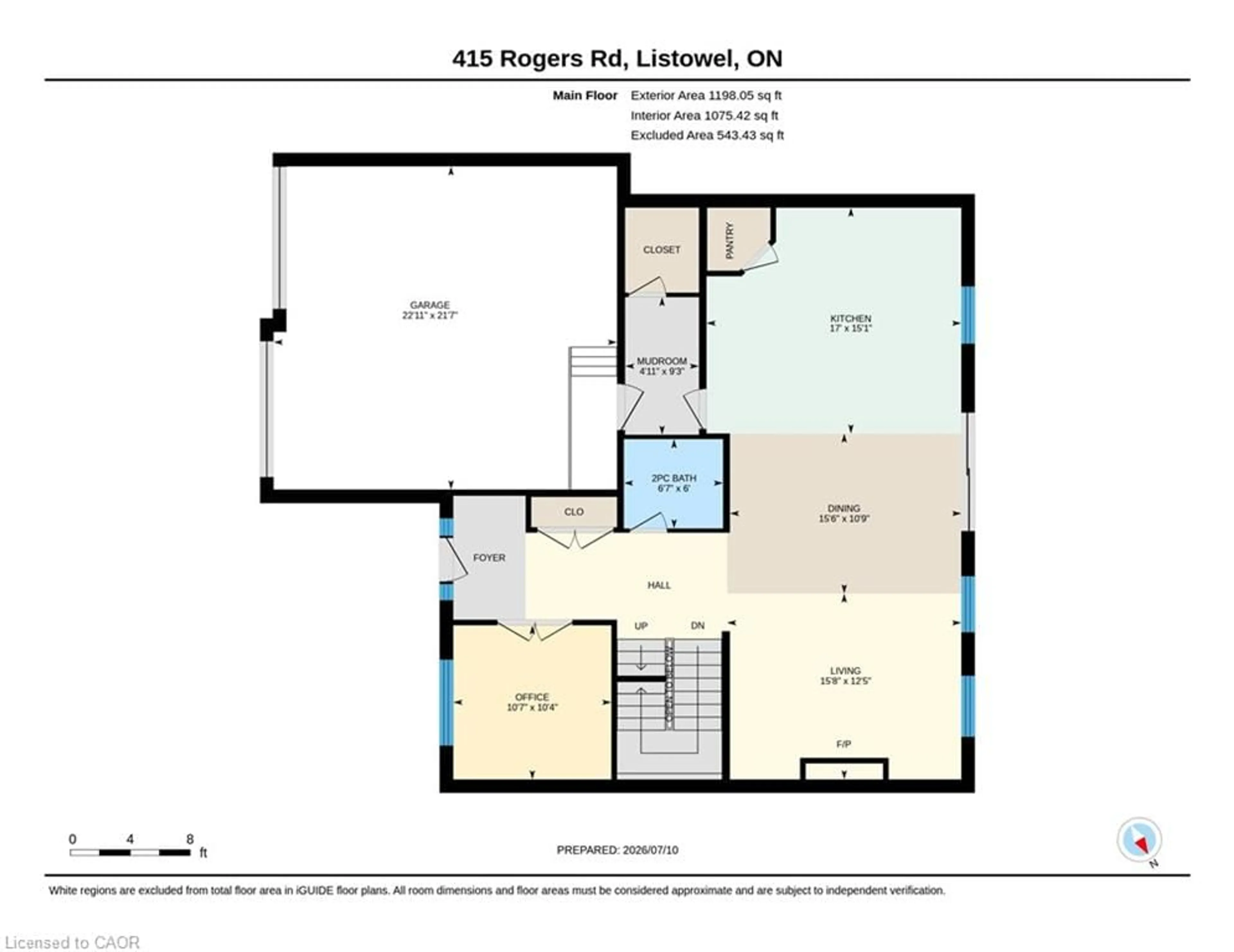 Floor plan for 415 Rogers Rd, Listowel Ontario N4W 0H2