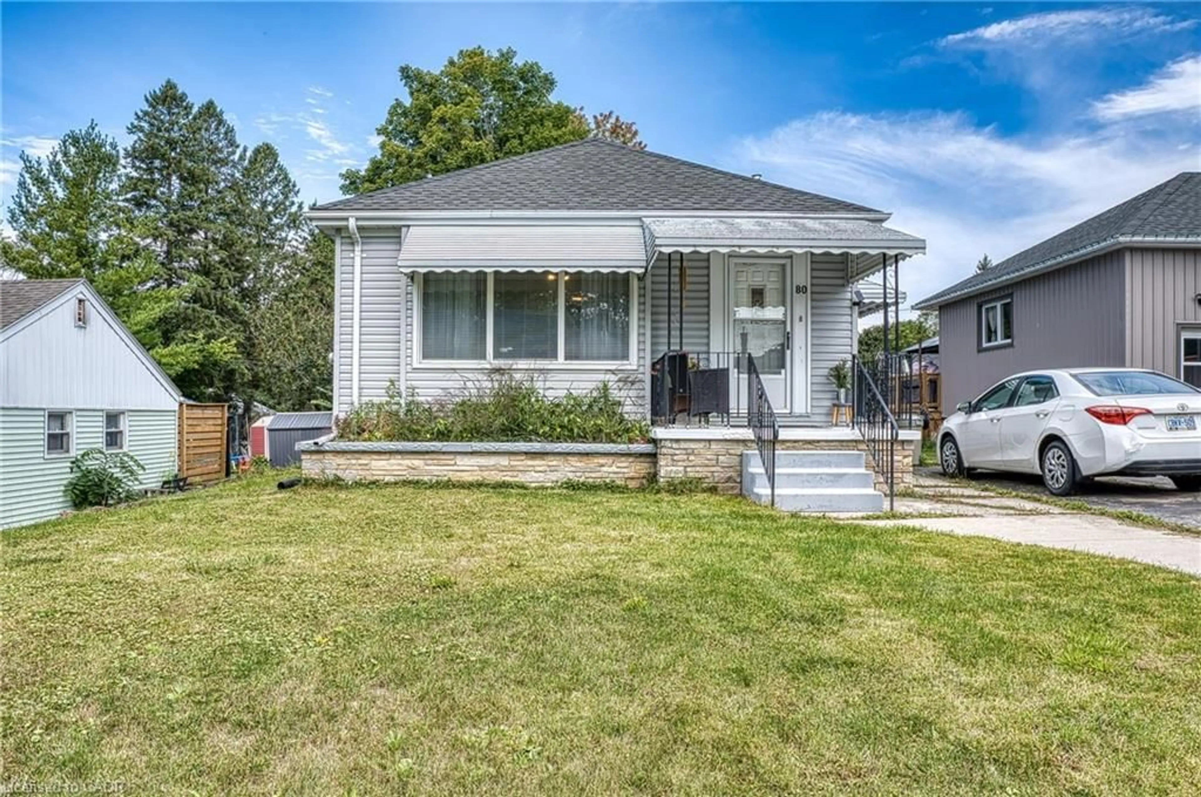 Home with vinyl exterior material, street for 80 Carling Terr, Wingham Ontario N0G 2W0