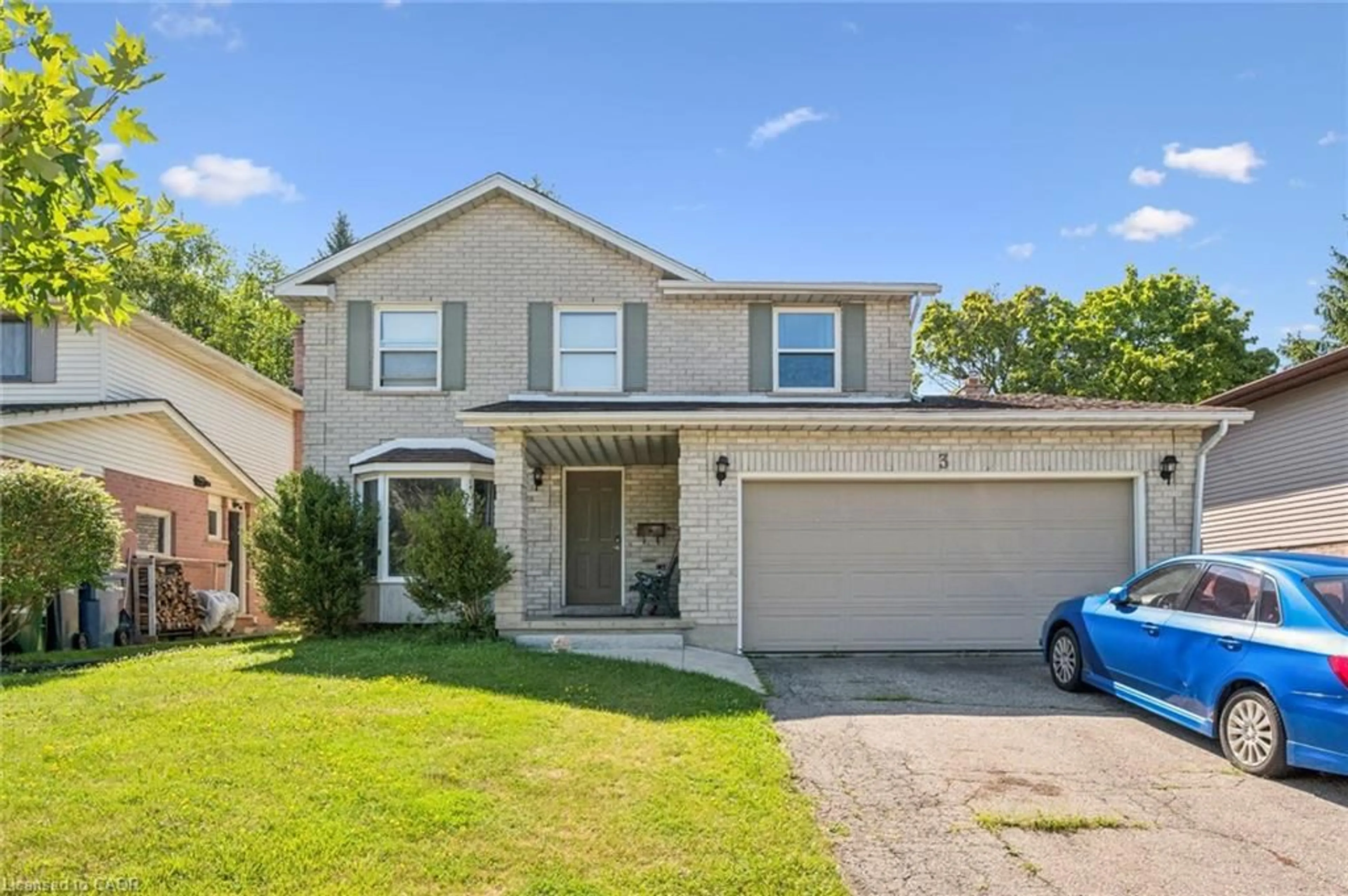 Home with vinyl exterior material, street for 3 Quaiser Crt, Guelph Ontario N1G 4K1