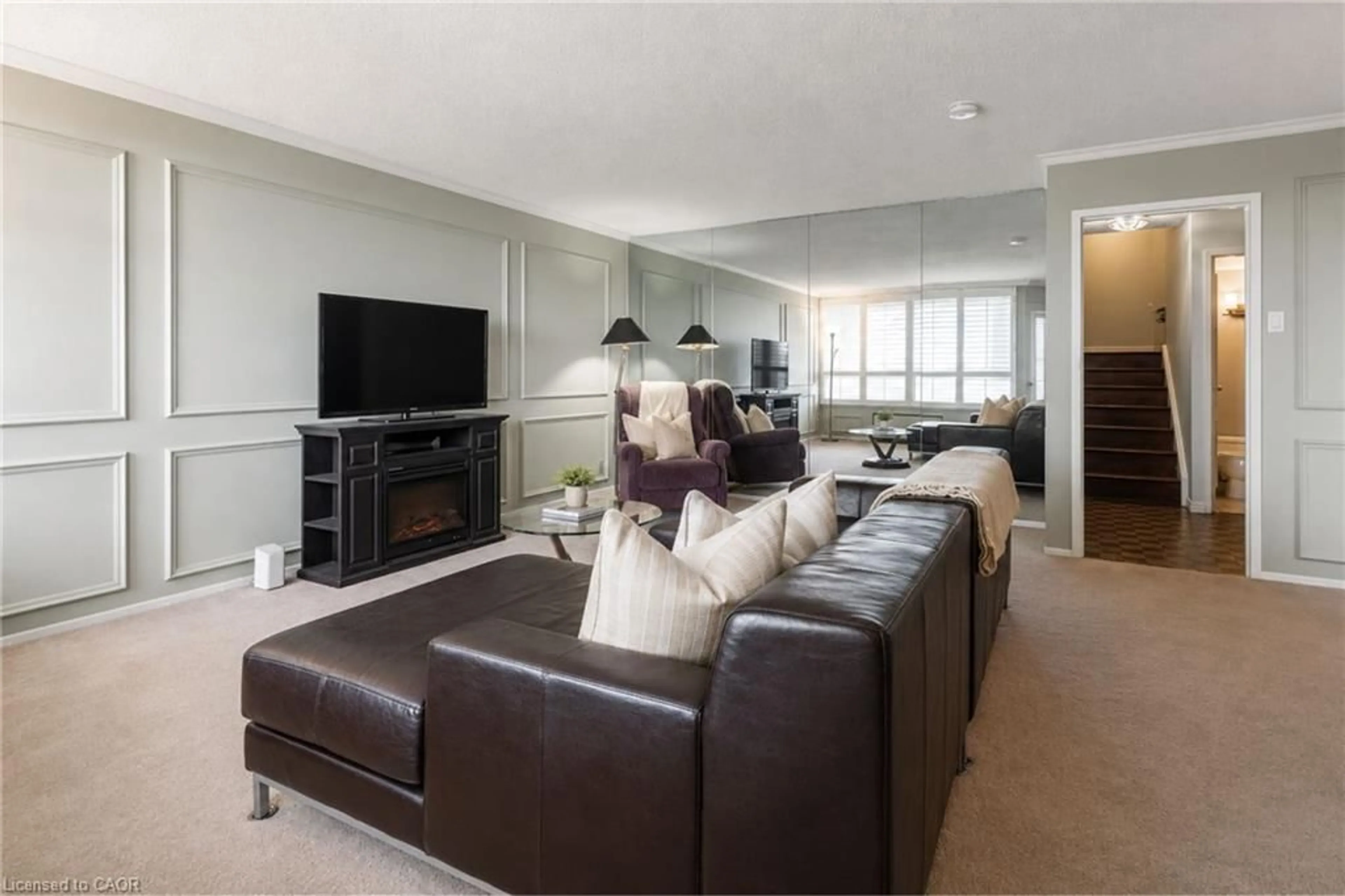 Living room with furniture, unknown for 300 Mill Rd #C34, Etobicoke Ontario M9C 4W7