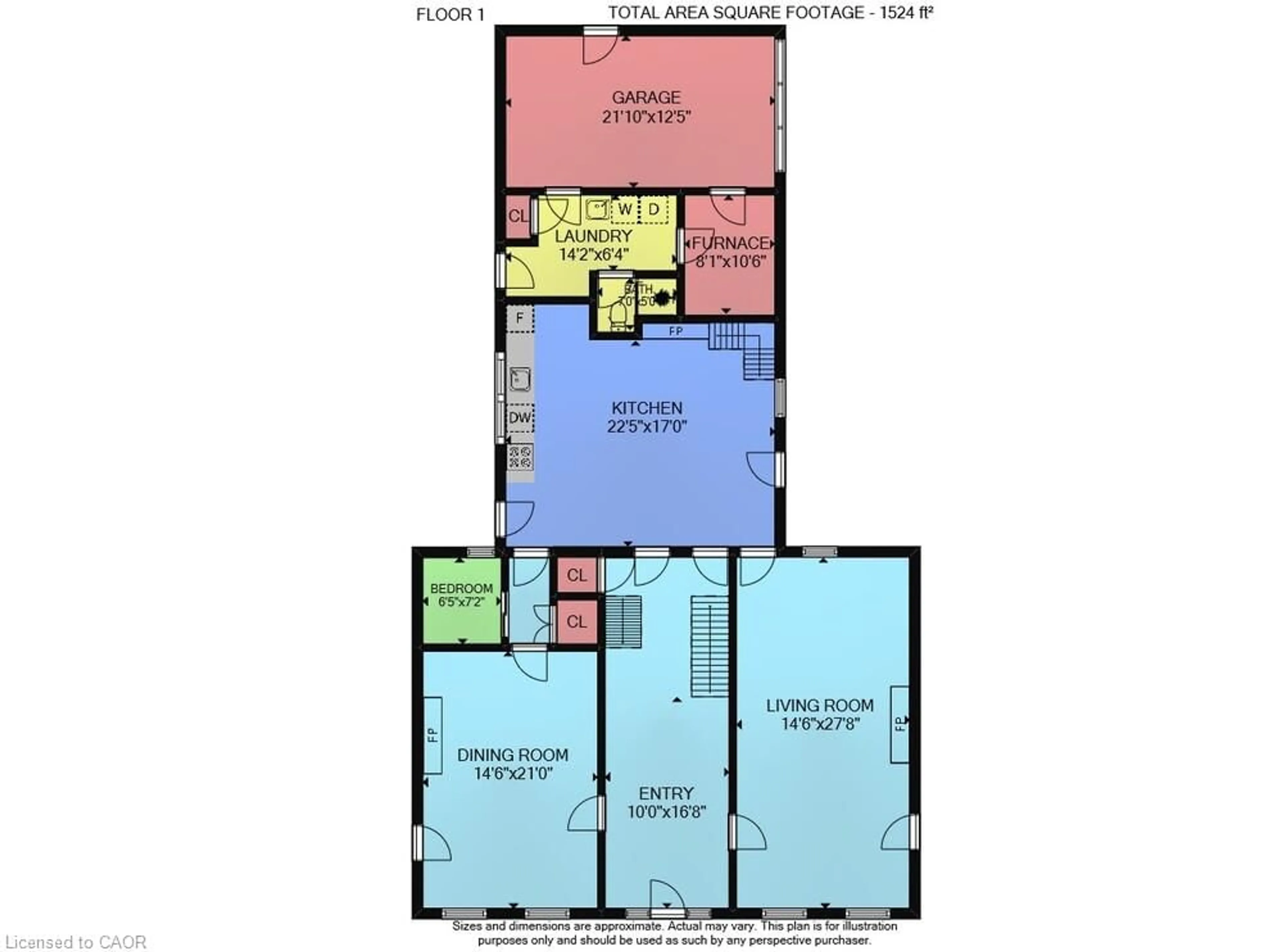 Floor plan for 2432 Seburn Rd, Fonthill Ontario L0S 1E6