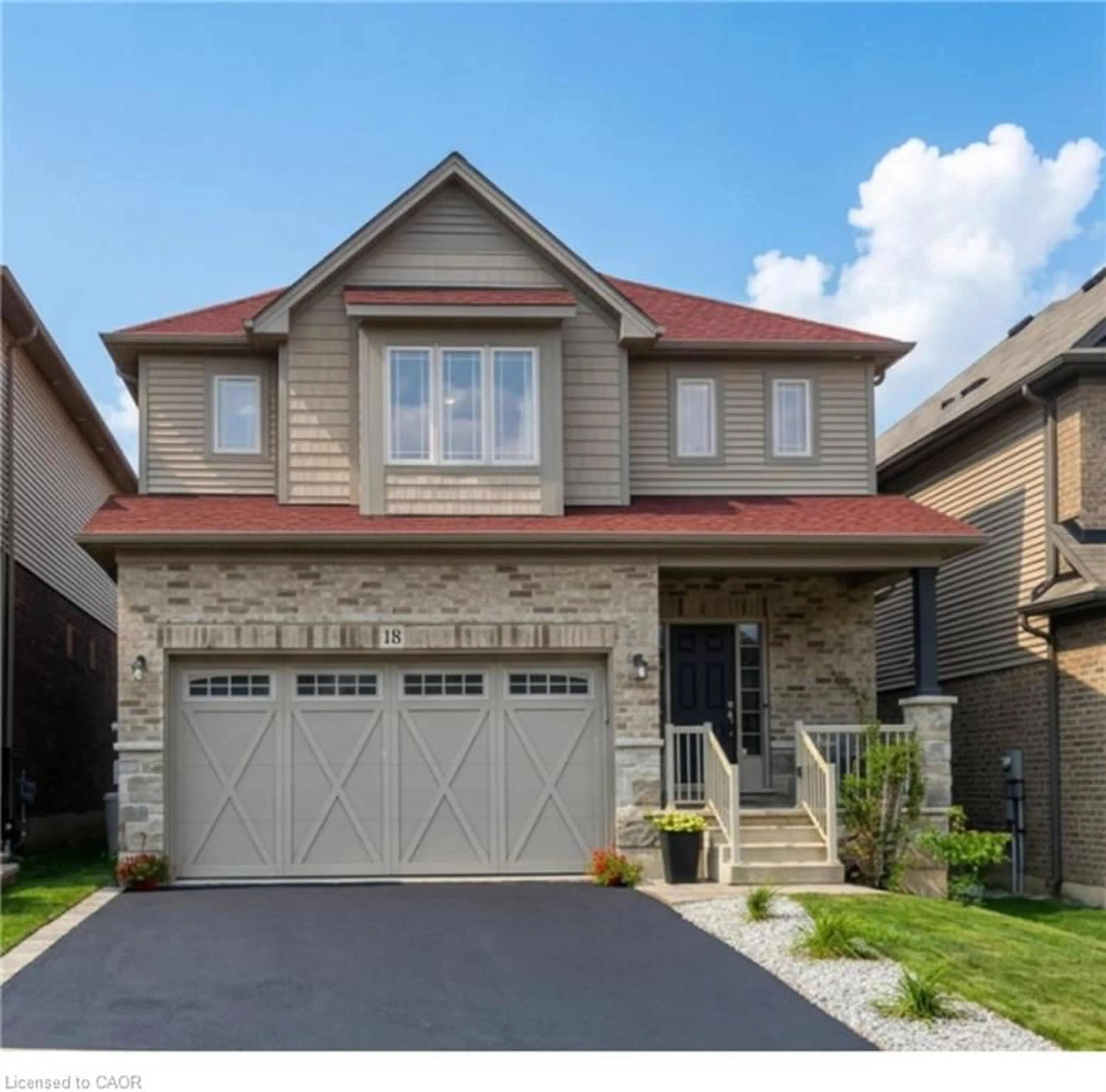 Home with brick exterior material, street for 18 Vic Chambers Pl, Paris Ontario N3L 0E6