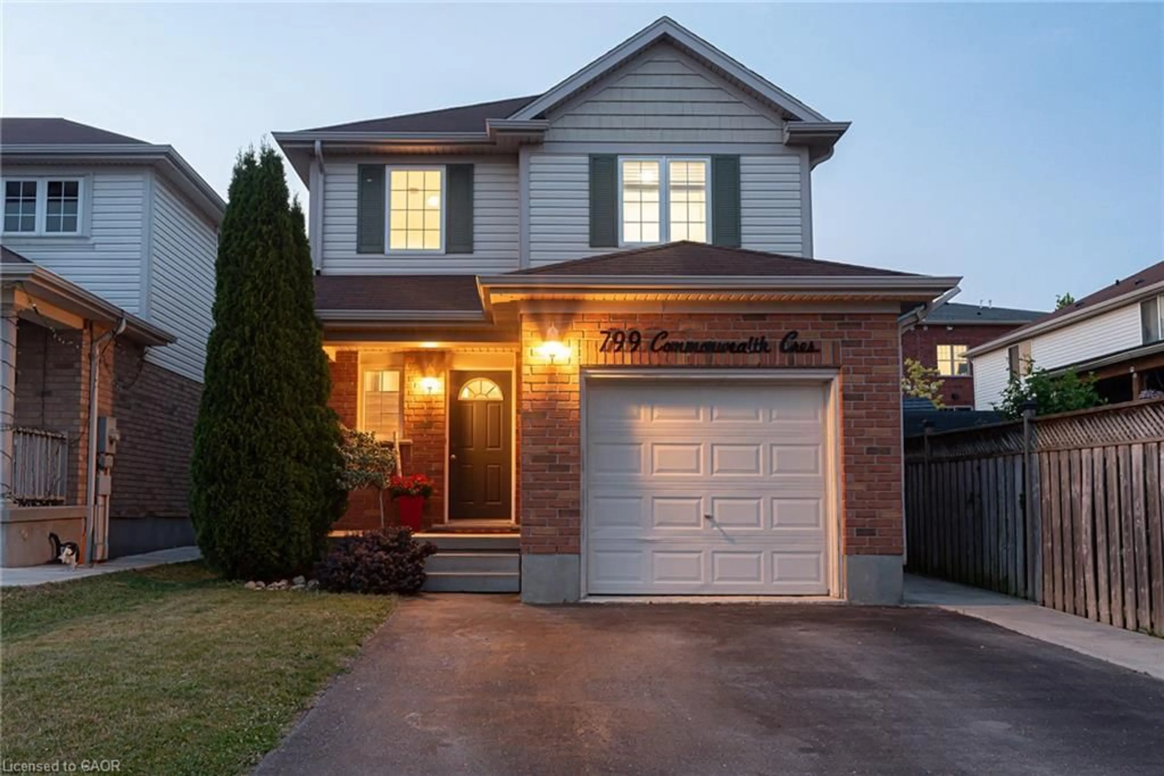 Home with brick exterior material, street for 799 Commonwealth Cres, Kitchener Ontario N2E 4K8