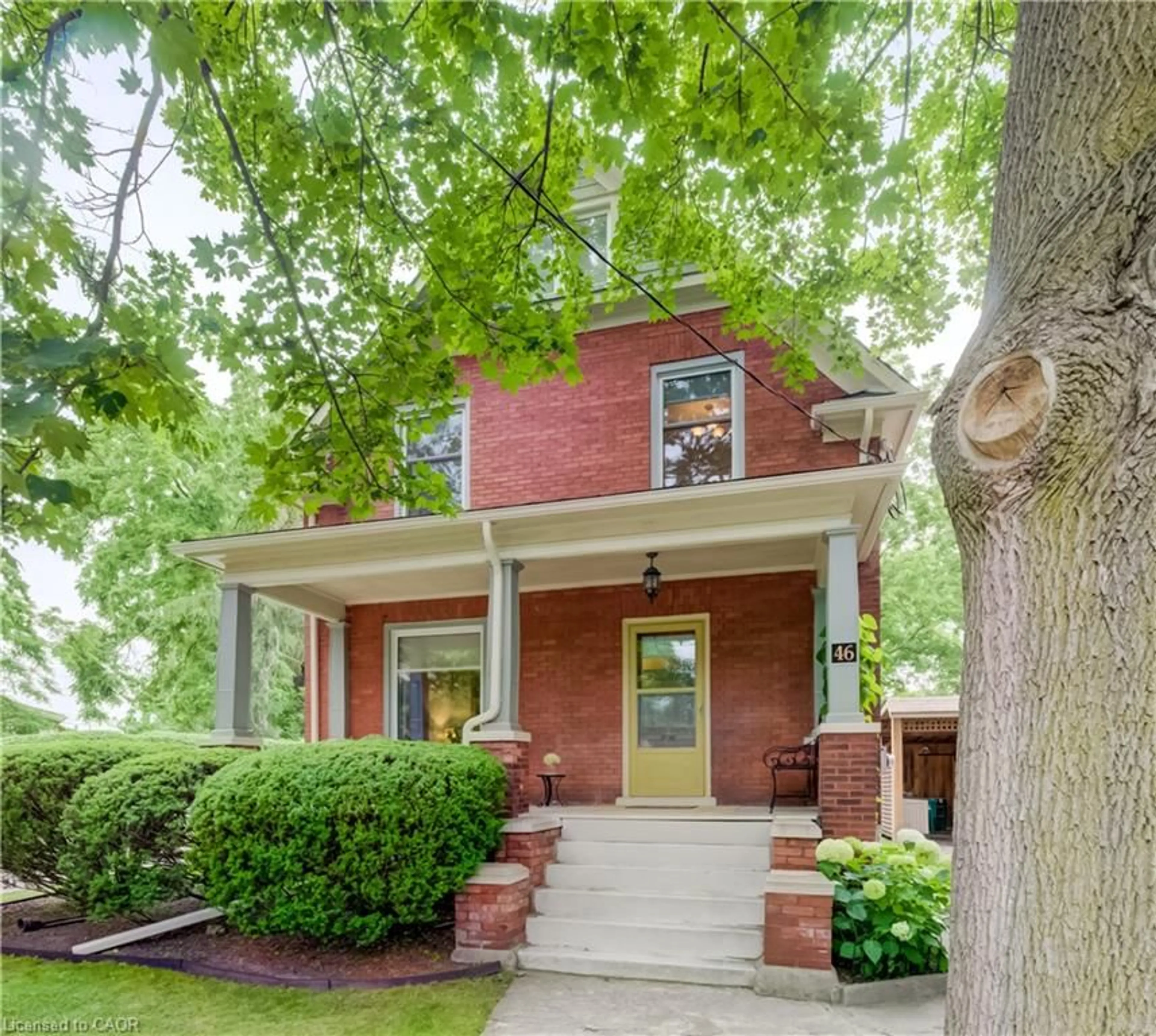 Home with brick exterior material, street for 46 Ellen St, Kitchener Ontario N2H 4K3