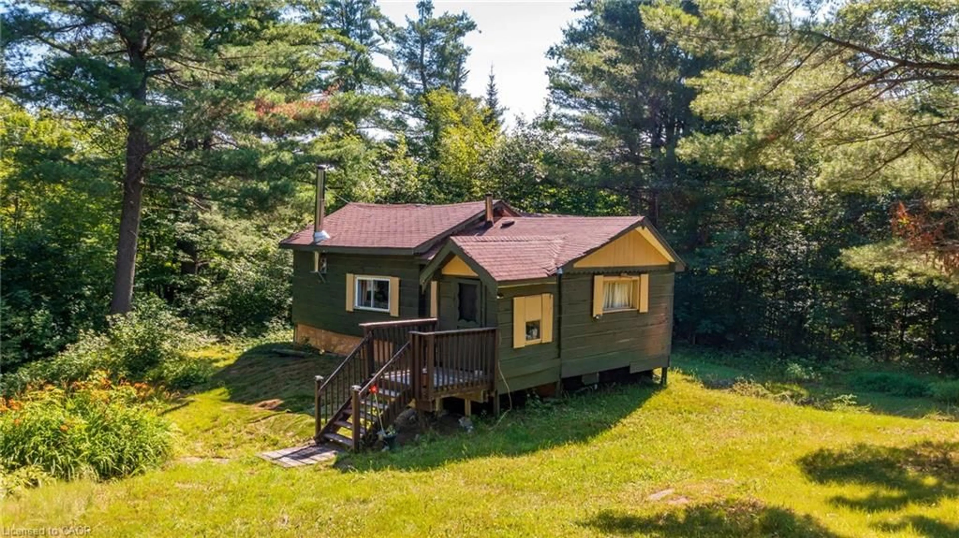 A pic from outside/outdoor area/front of a property/back of a property/a pic from drone, unknown for 3726 Nipissing Rd, Magnetawan Ontario P0A 1P0
