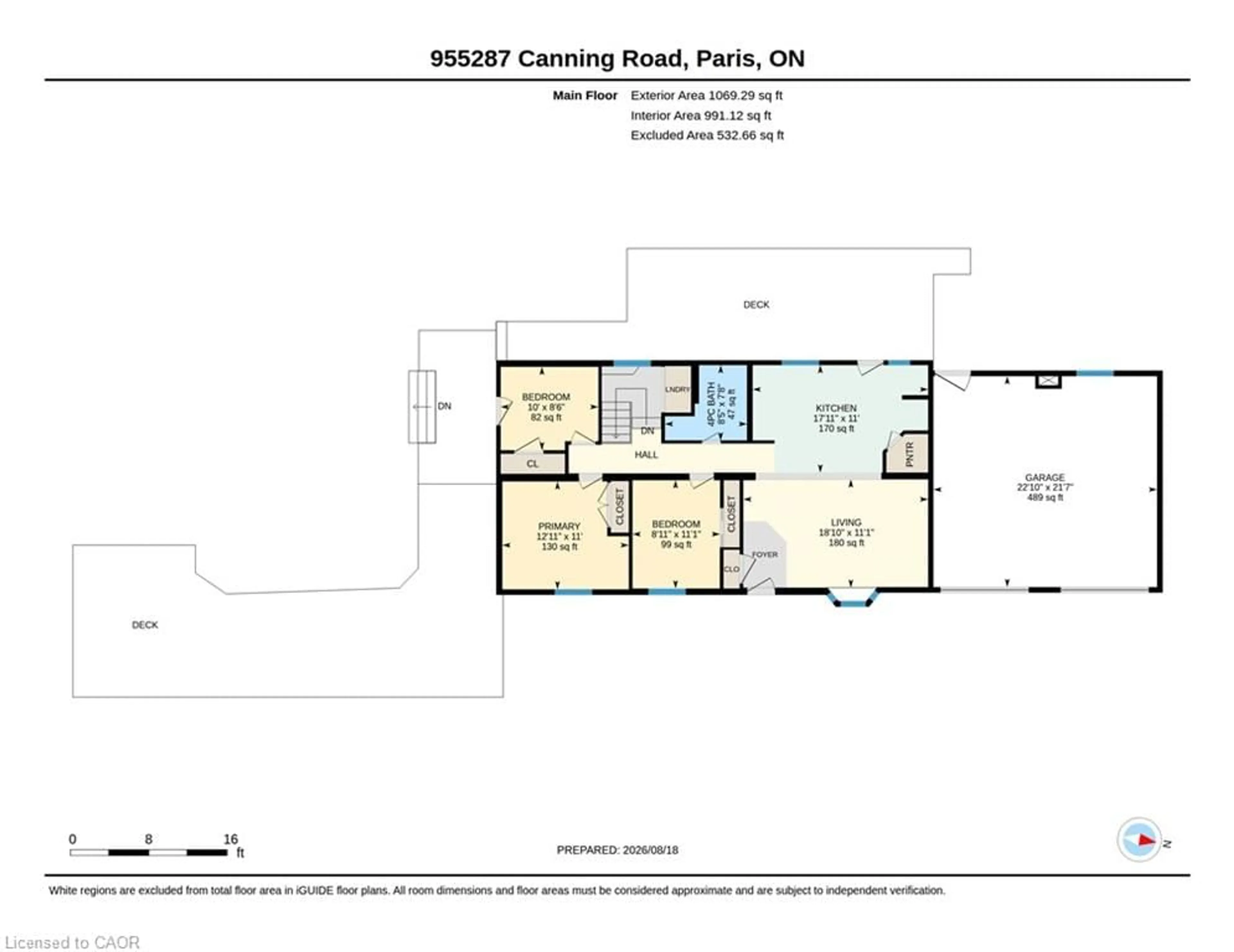 Floor plan for 955287 Canning Rd, Paris Ontario N3L 3E2