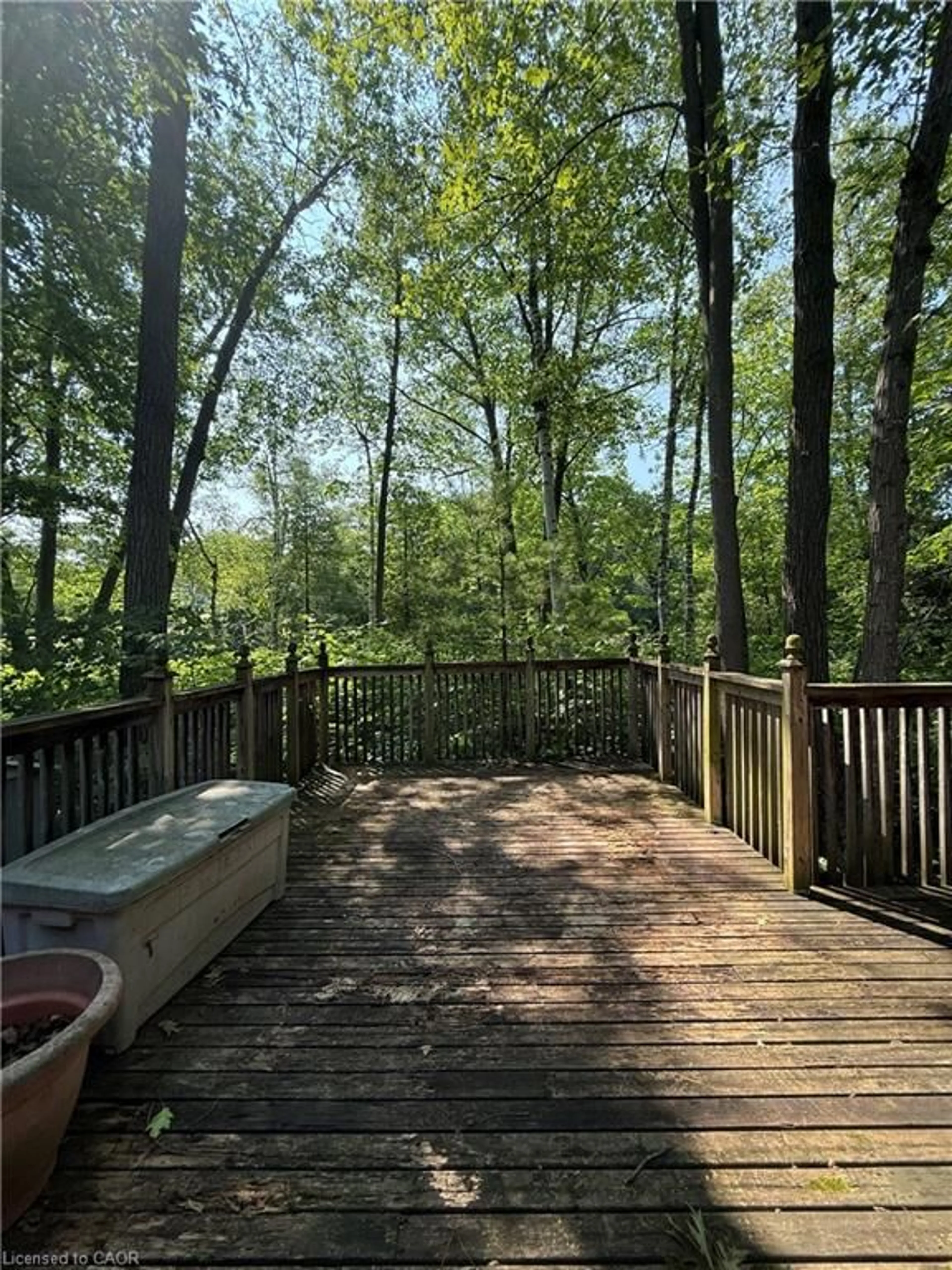 Patio, forest/trees view for 808 Oxbow Park Dr, Wasaga Beach Ontario L9Z 2V1
