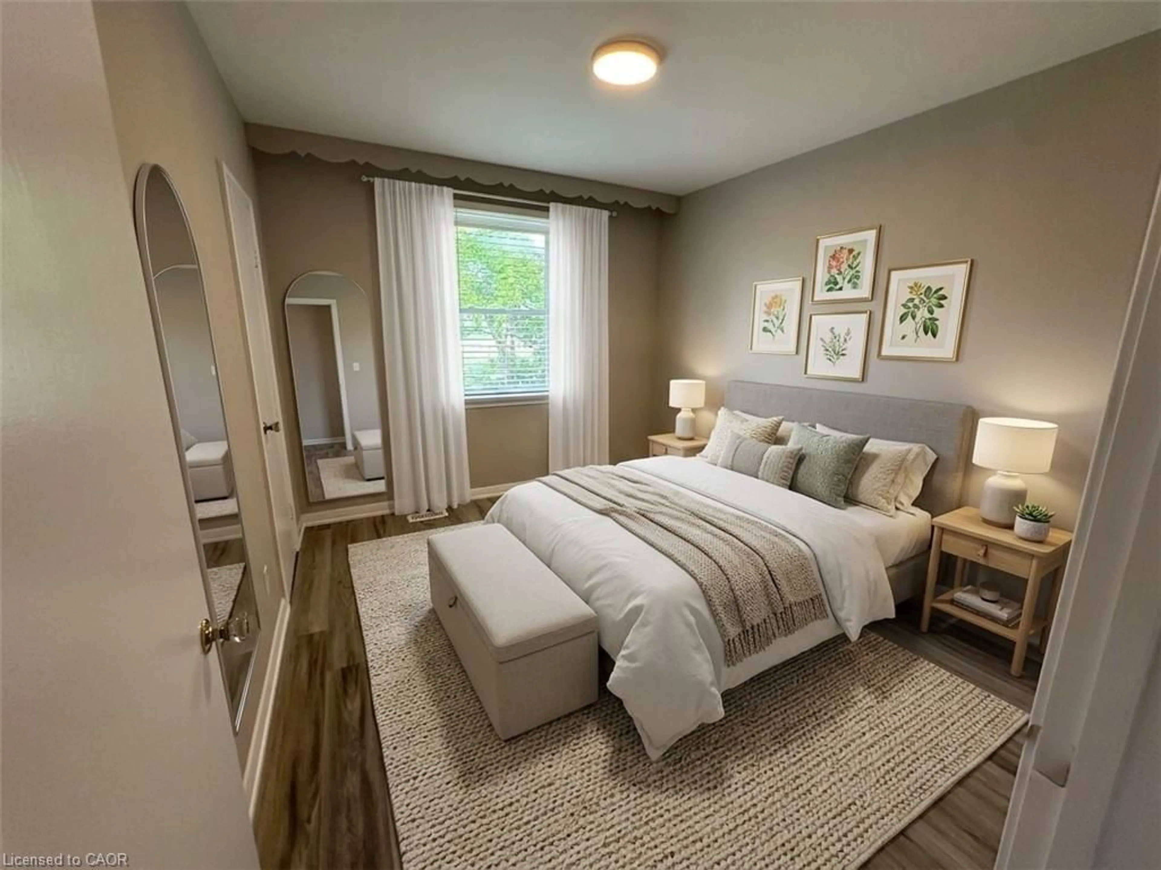 Bedroom with bed, unknown for 20 Lloyd Manor Rd, Etobicoke Ontario M9B 5H6