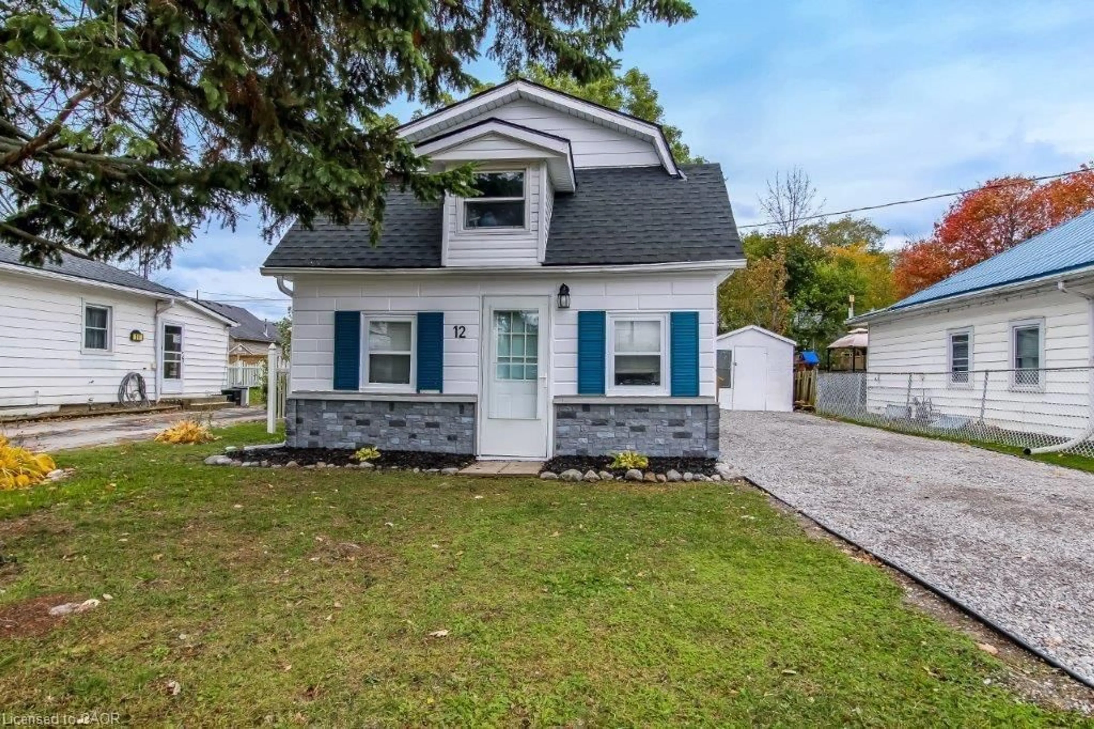 Home with vinyl exterior material, street for 12 Pansy Ave, Port Dover Ontario N0A 1N7
