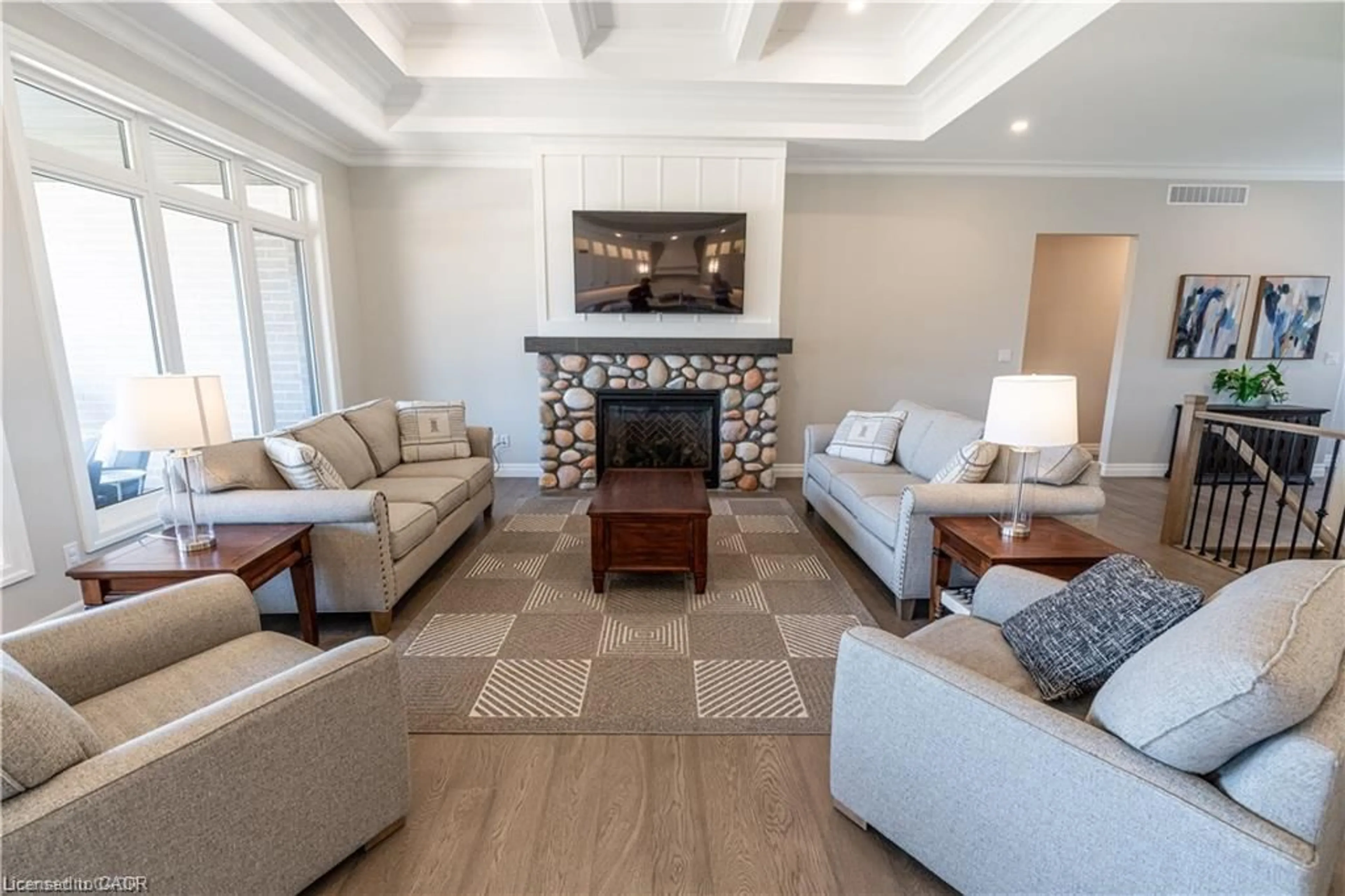 Living room with furniture, unknown for 15 Hudson Dr, Brantford Ontario N3T 0V6
