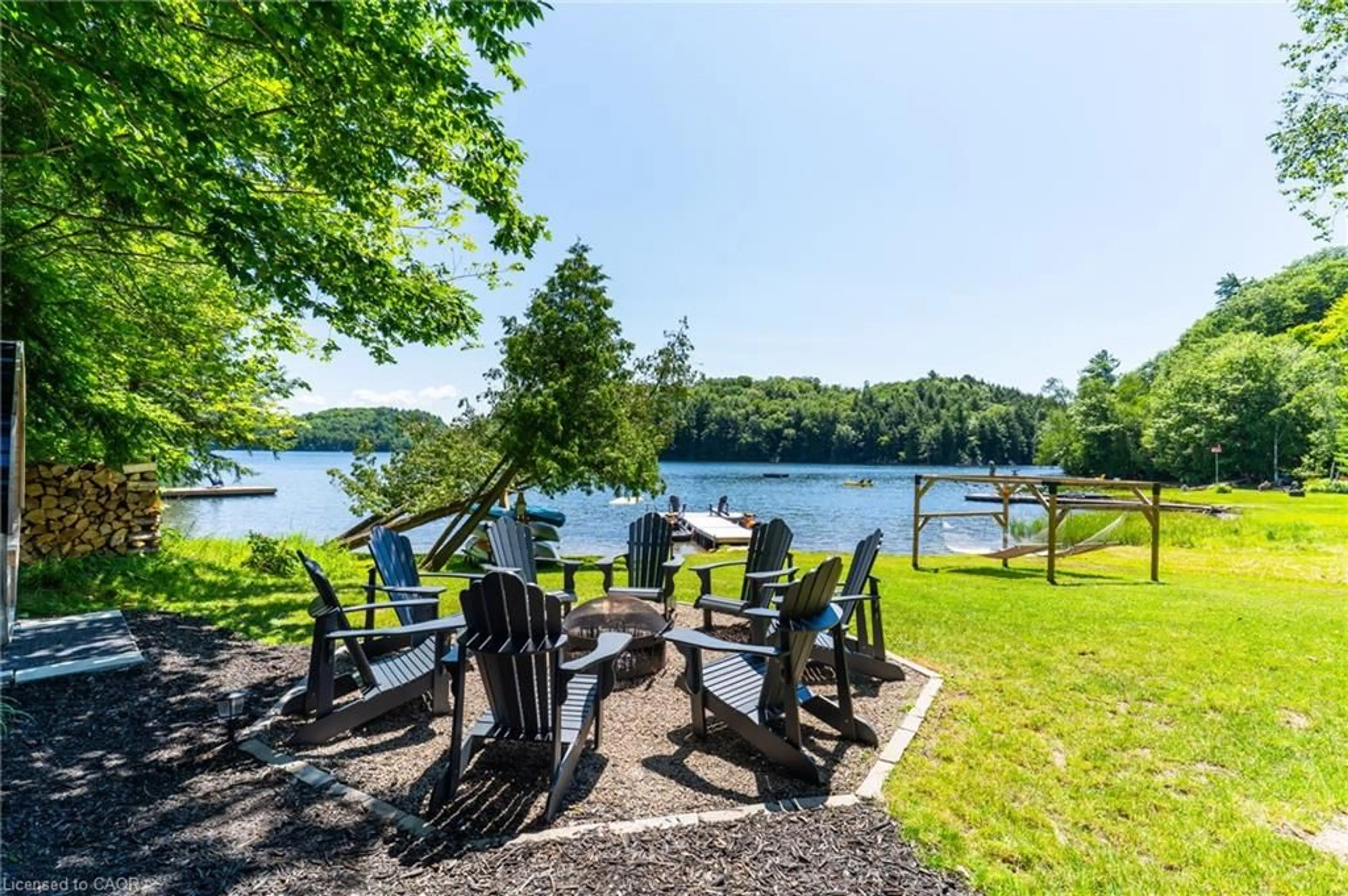 Patio, water/lake/river/ocean view for 1558 Fish Hatchery Rd #10, Muskoka Lakes Ontario P0B 1M0
