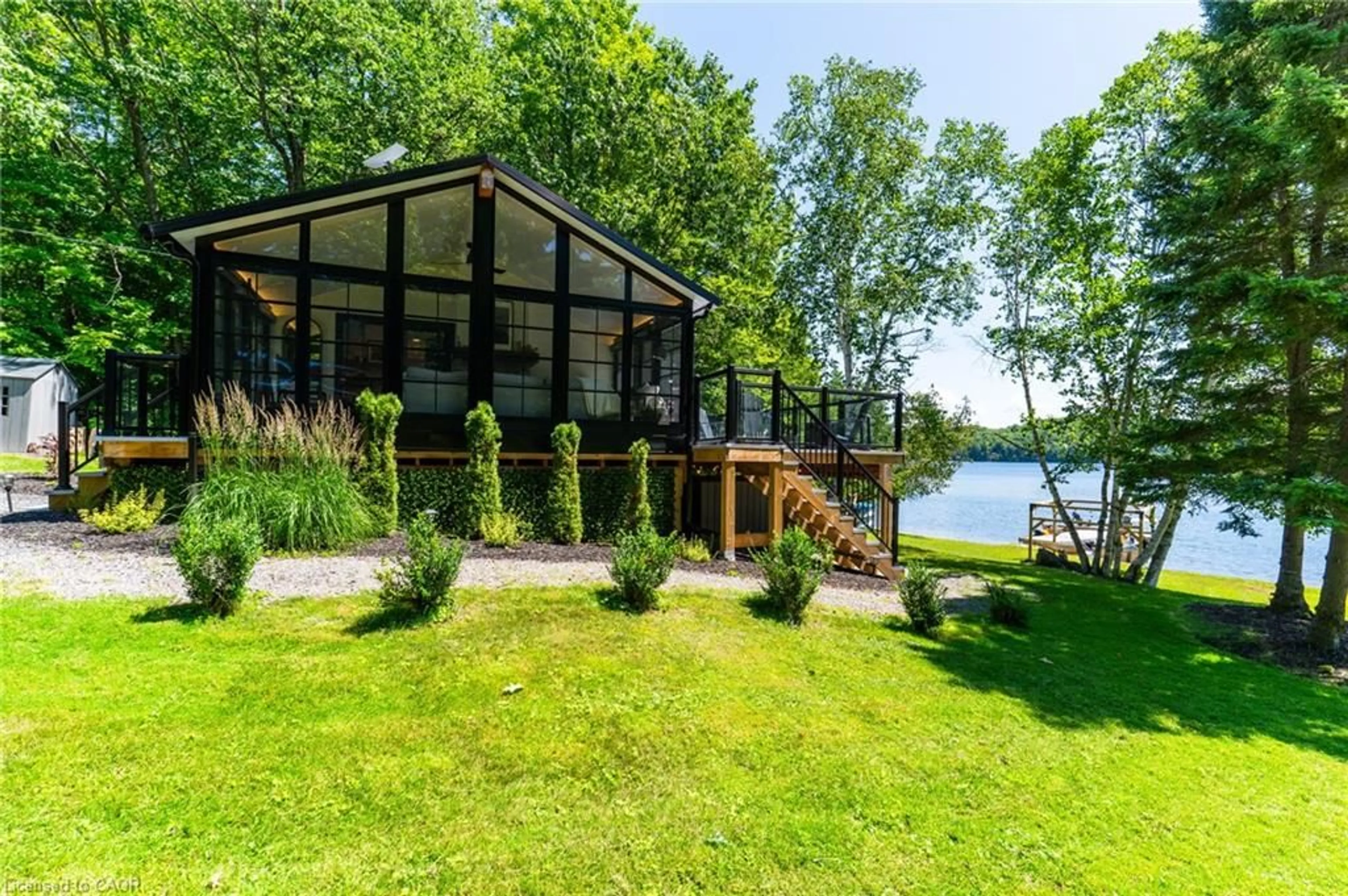 Patio, water/lake/river/ocean view for 1558 Fish Hatchery Rd #10, Muskoka Lakes Ontario P0B 1M0
