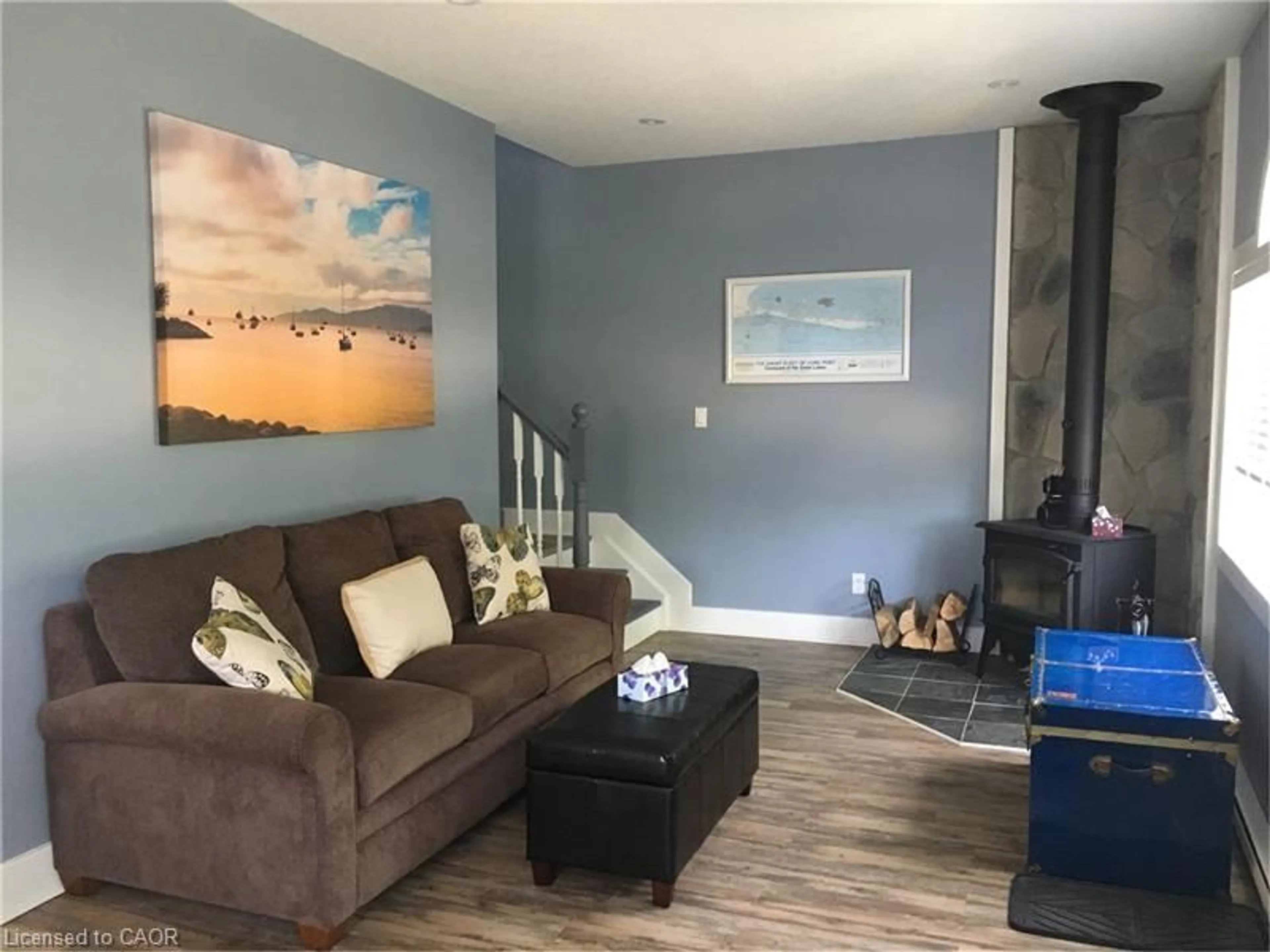 Living room with furniture, unknown for 38 Walter St, Turkey Point Ontario N0E 1T0