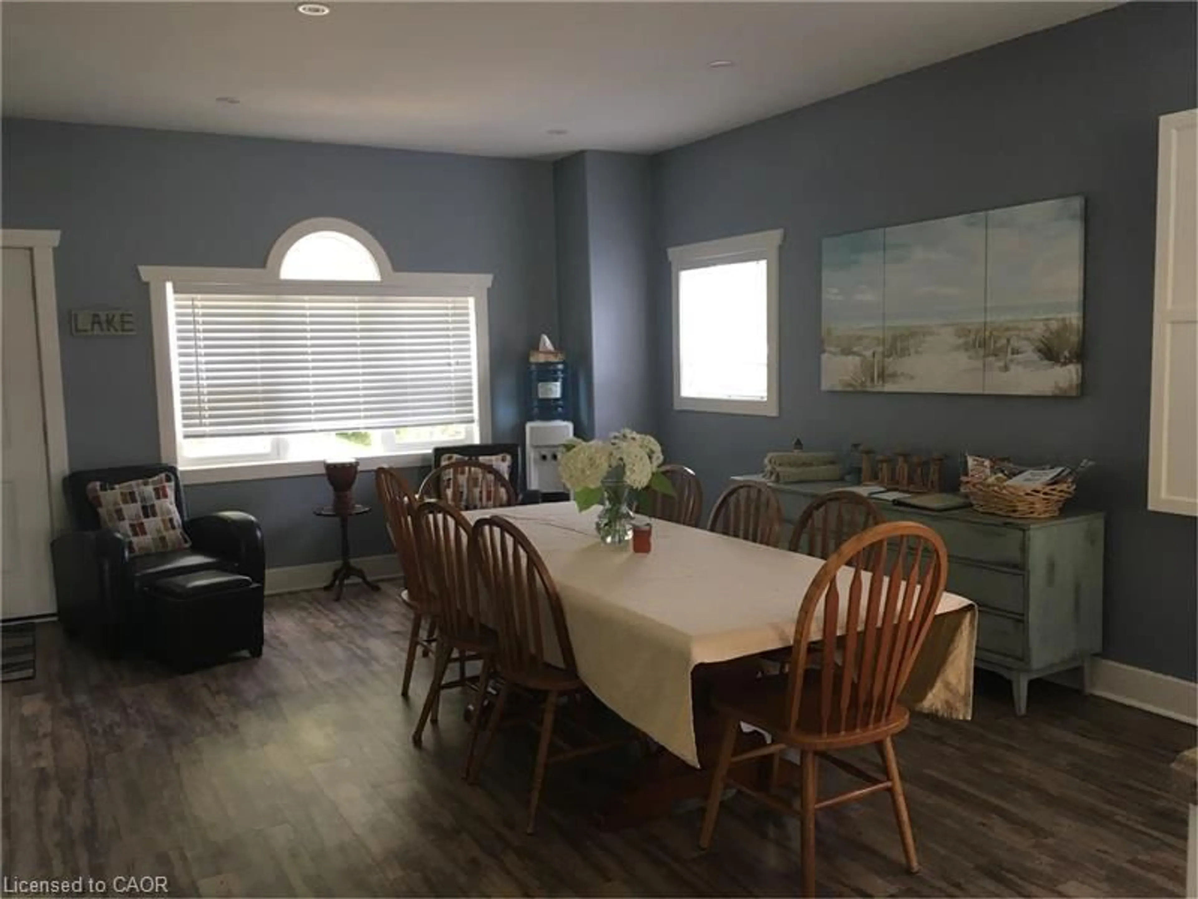 Dining room, wood/laminate floor for 38 Walter St, Turkey Point Ontario N0E 1T0