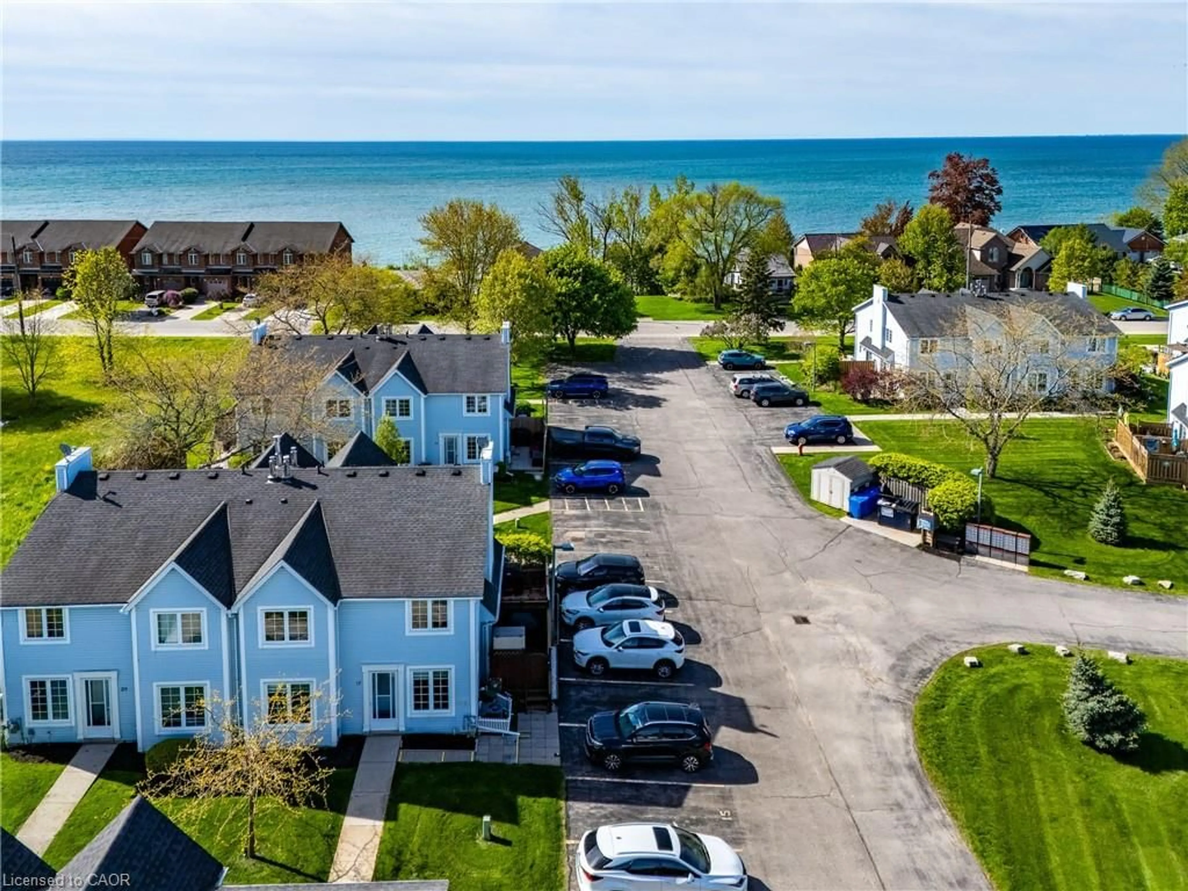 A pic from outside/outdoor area/front of a property/back of a property/a pic from drone, street for 14 New Lakeshore Rd #17, Port Dover Ontario N0A 1N8