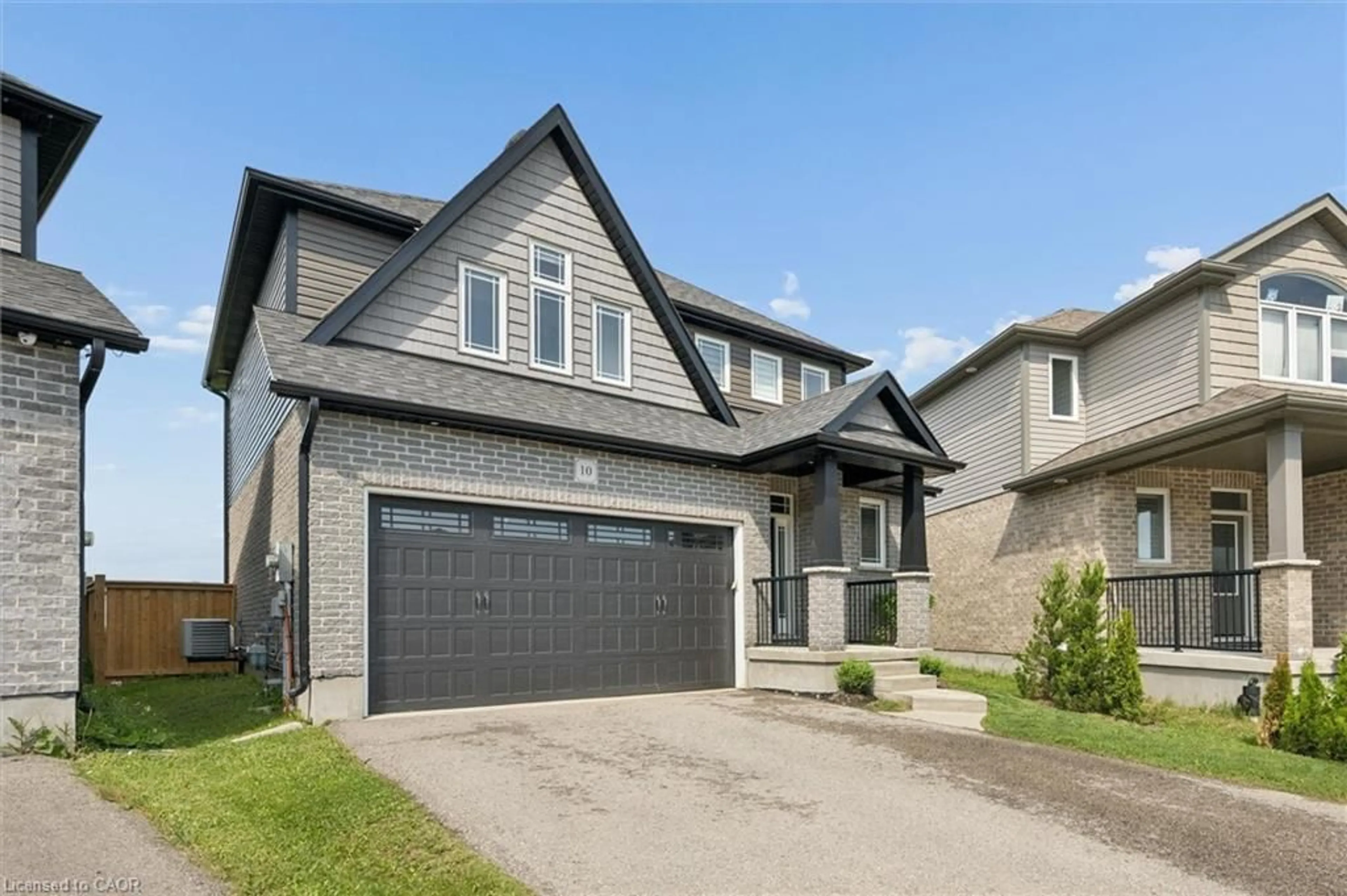 Home with brick exterior material, street for 10 Sparrow Cres, Grand Valley Ontario L9W 0R7