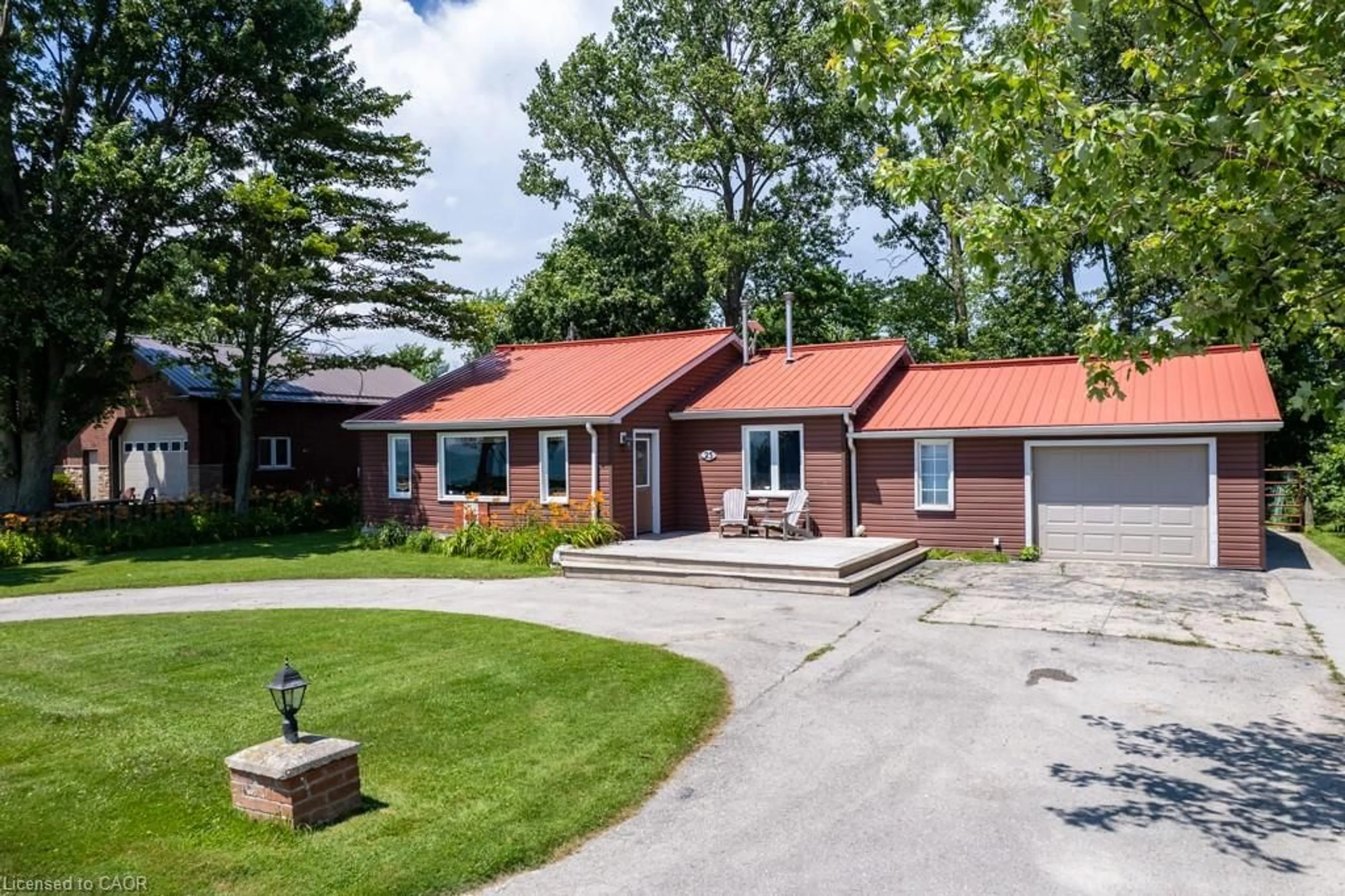 Home with brick exterior material, street for 23 Lakeview Line, Dunnville Ontario N1A 2W8