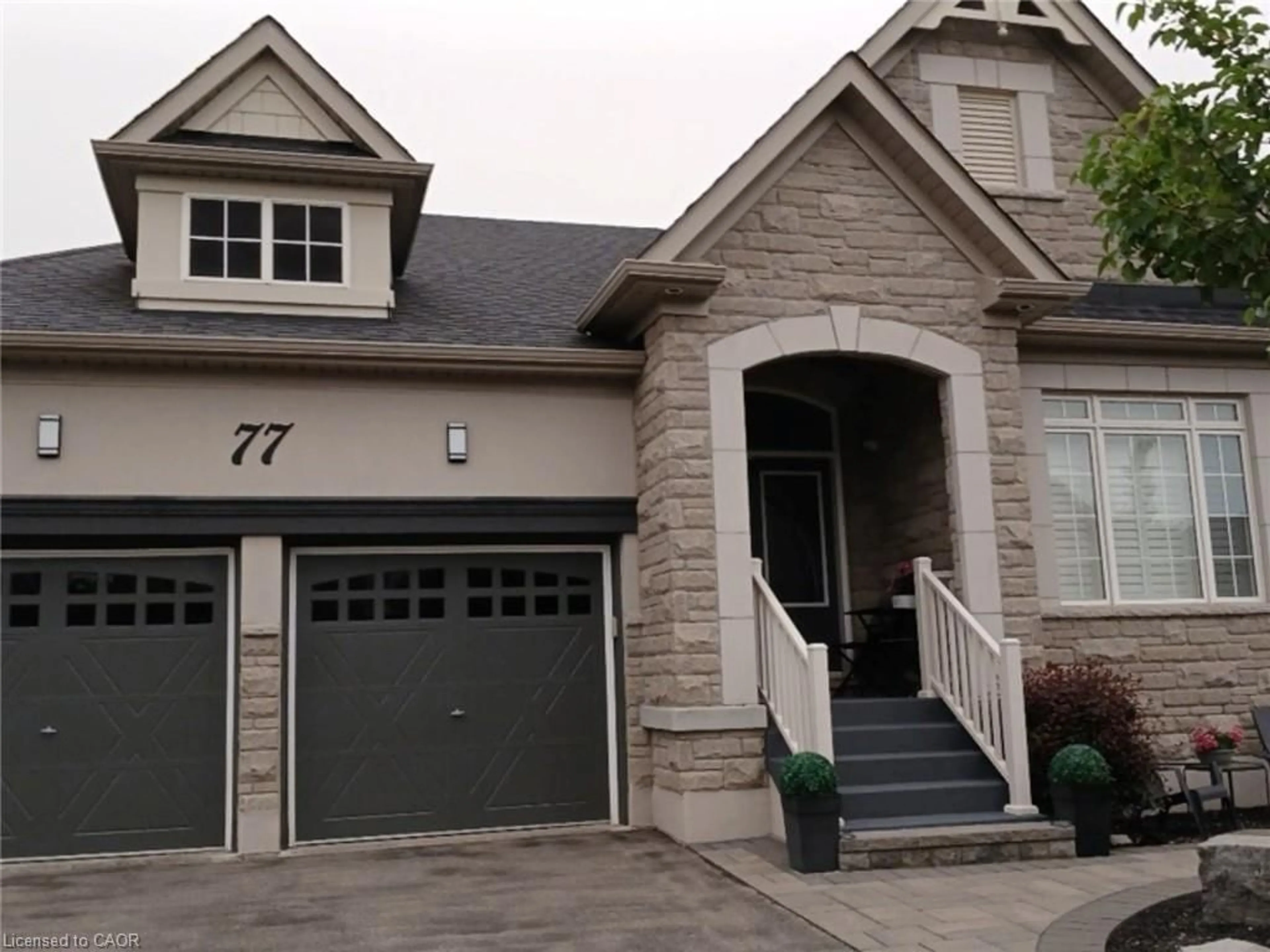 Home with brick exterior material, street for 77 Copeland Cres, Cookstown Ontario L0L 1L0