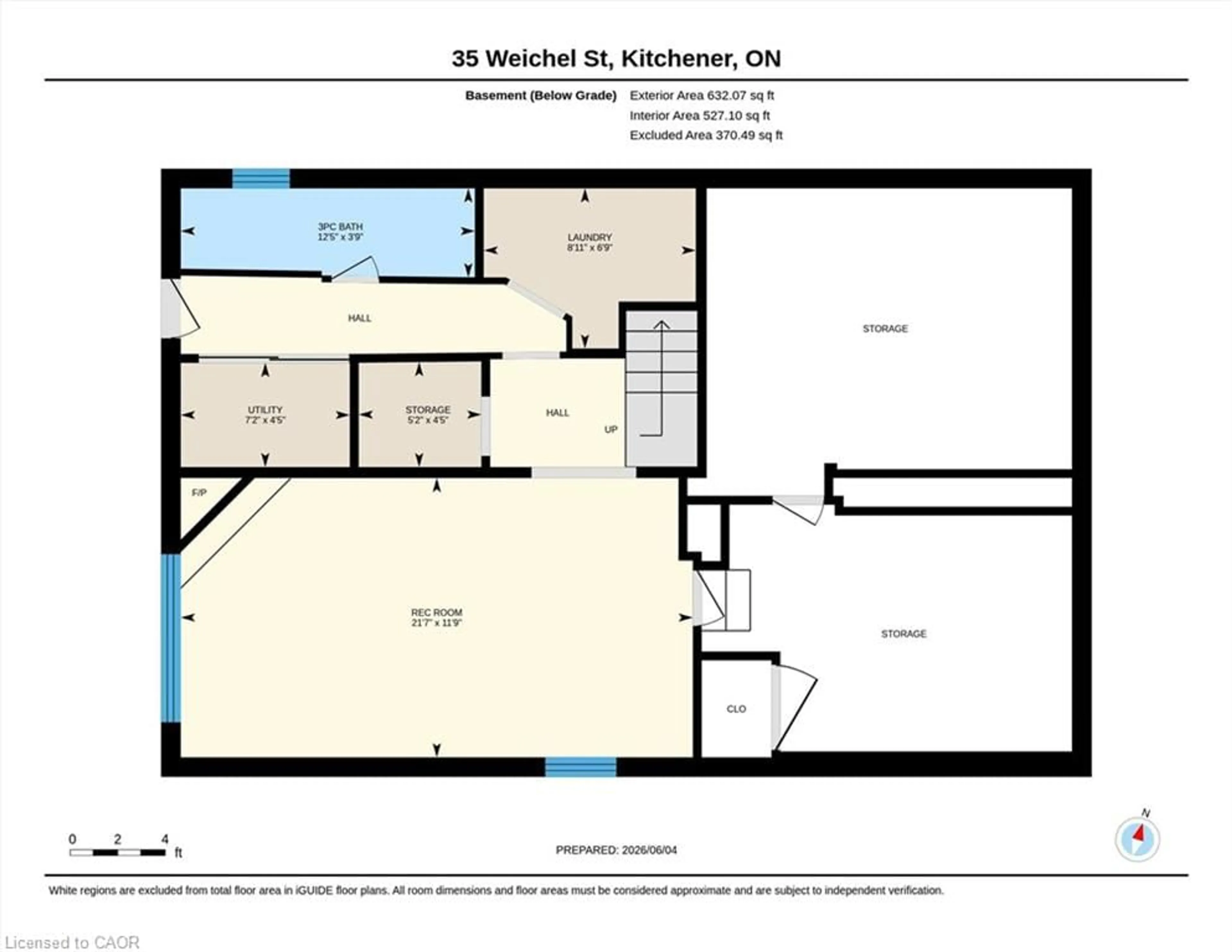 Floor plan for 35 Weichel St, Kitchener Ontario N2M 2A7