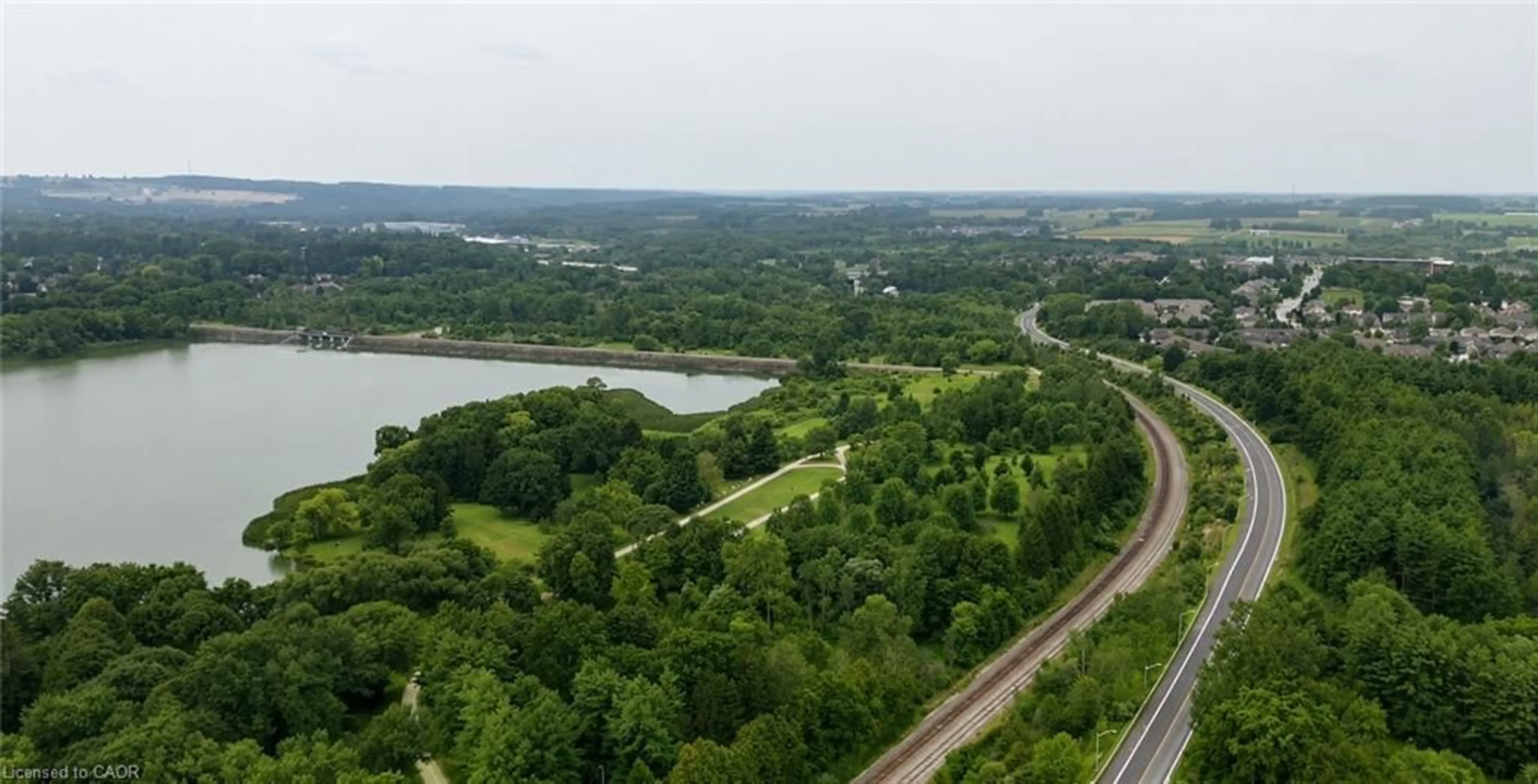 A pic from outside/outdoor area/front of a property/back of a property/a pic from drone, water/lake/river/ocean view for 269 Pittock Park Rd #9, Woodstock Ontario N4T 0R2