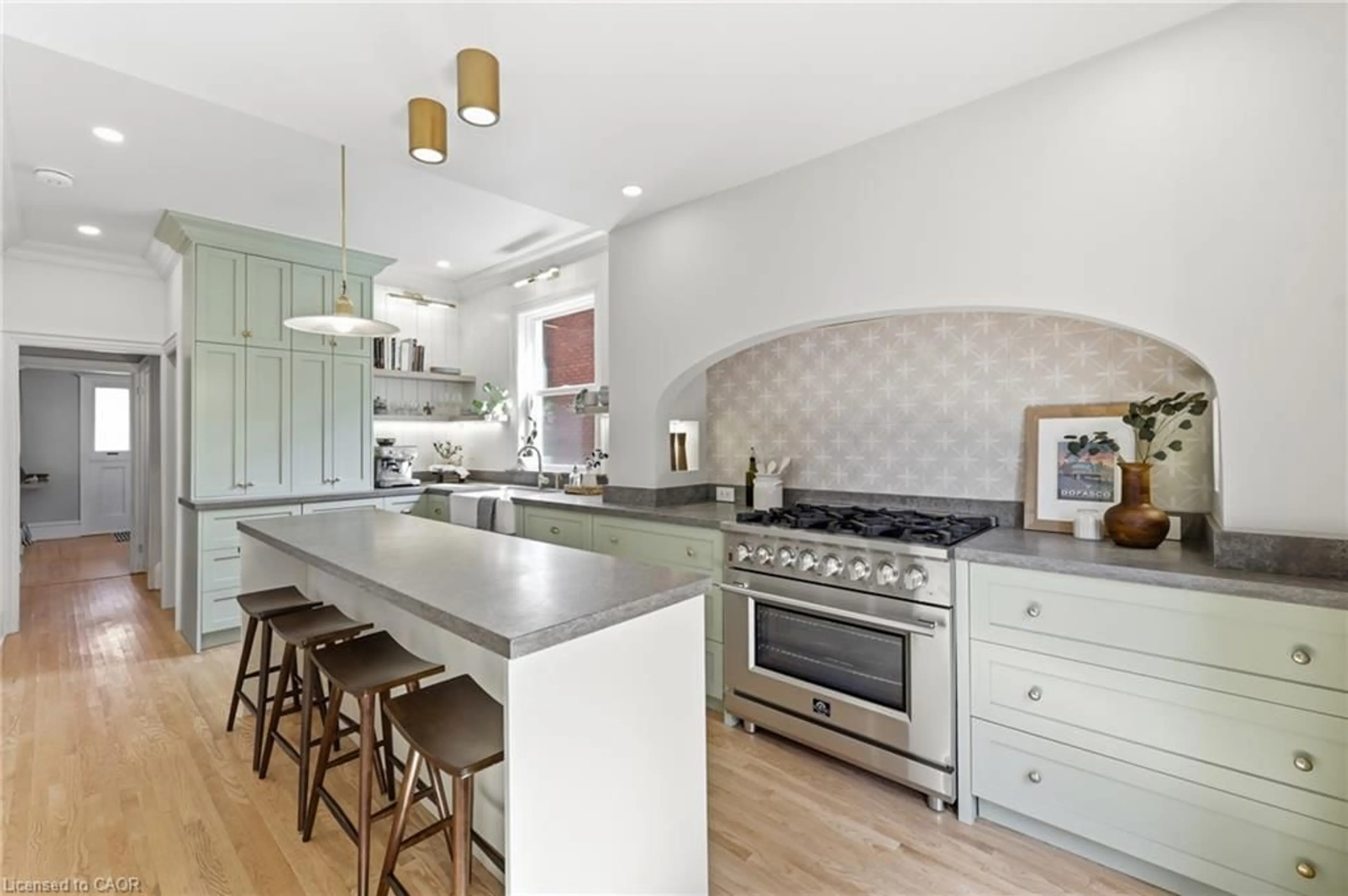 Contemporary kitchen, ceramic/tile floor for 70 Gage Ave, Hamilton Ontario L8M 3C9