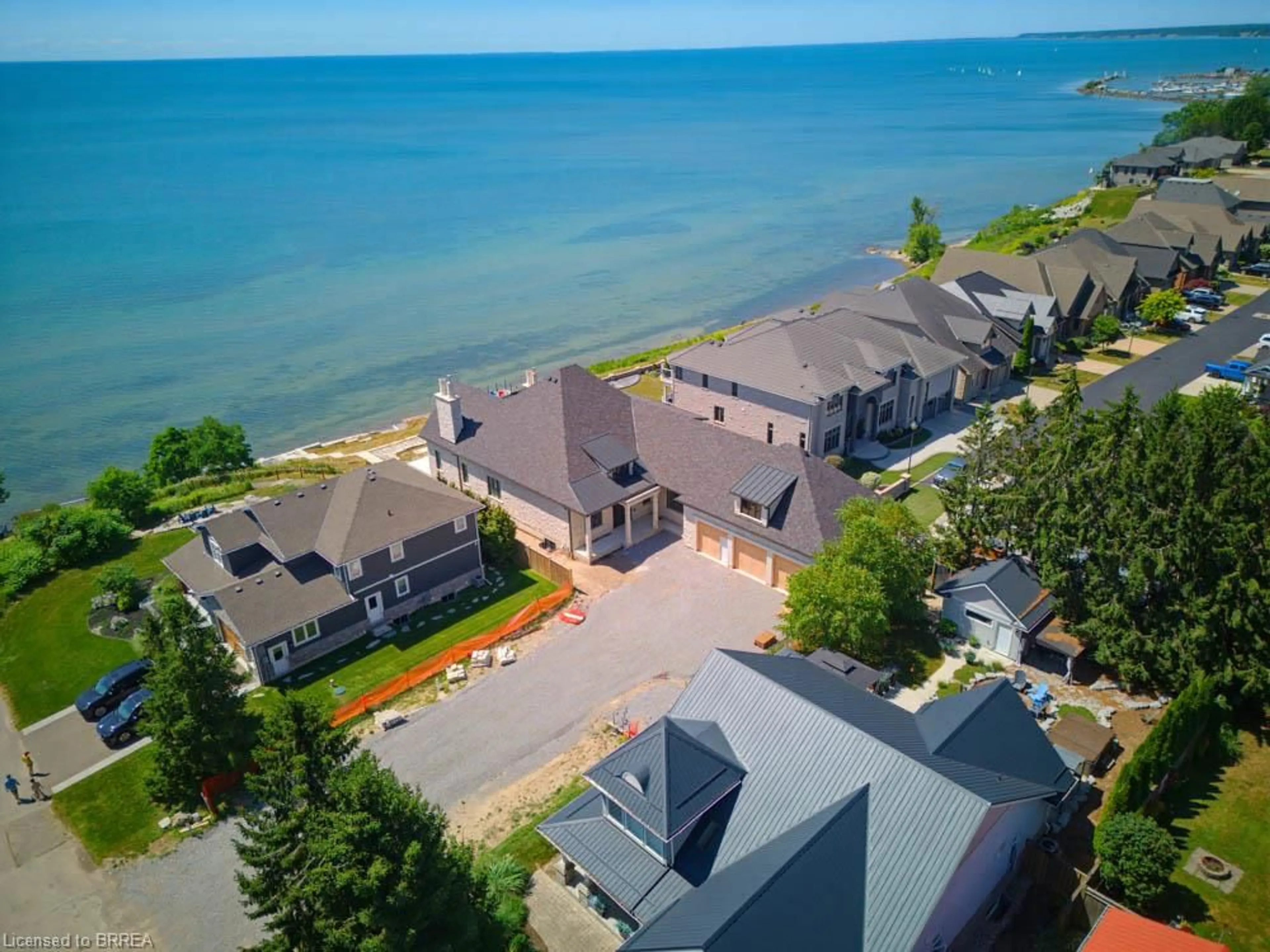 A pic from outside/outdoor area/front of a property/back of a property/a pic from drone, water/lake/river/ocean view for 51 Woodhouse Ave, Port Dover Ontario N0A 1N8
