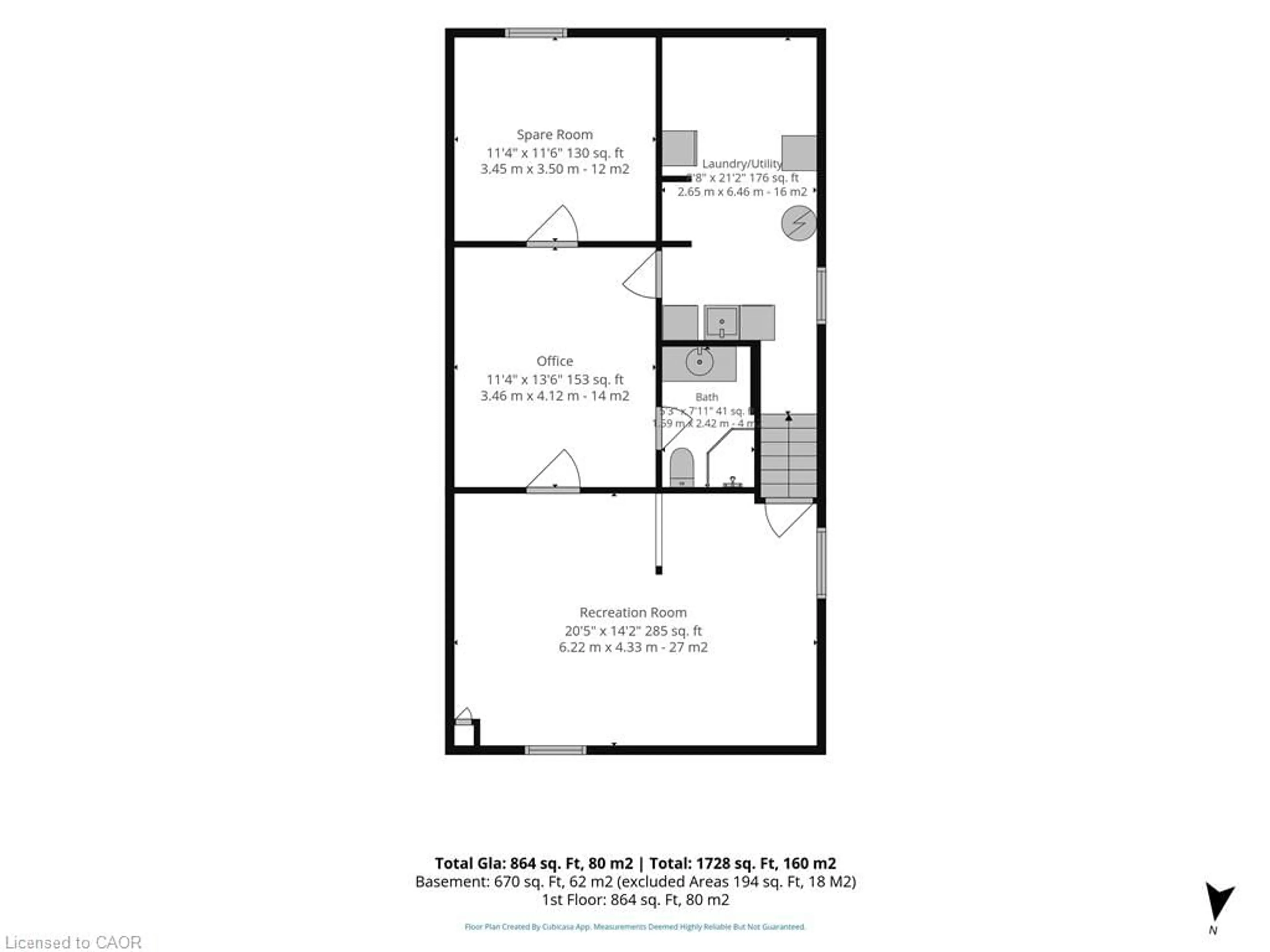 Floor plan for 78 Parker Dr, Simcoe Ontario N3Y 1A4