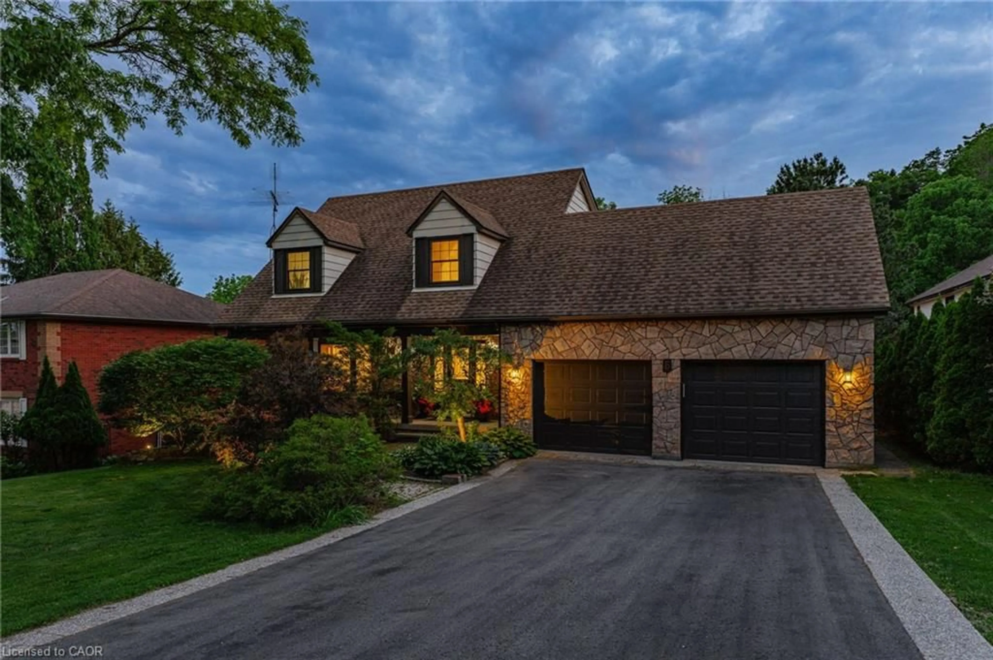 Home with brick exterior material, street for 5 Mays Cres, Waterdown Ontario L8B 0G4