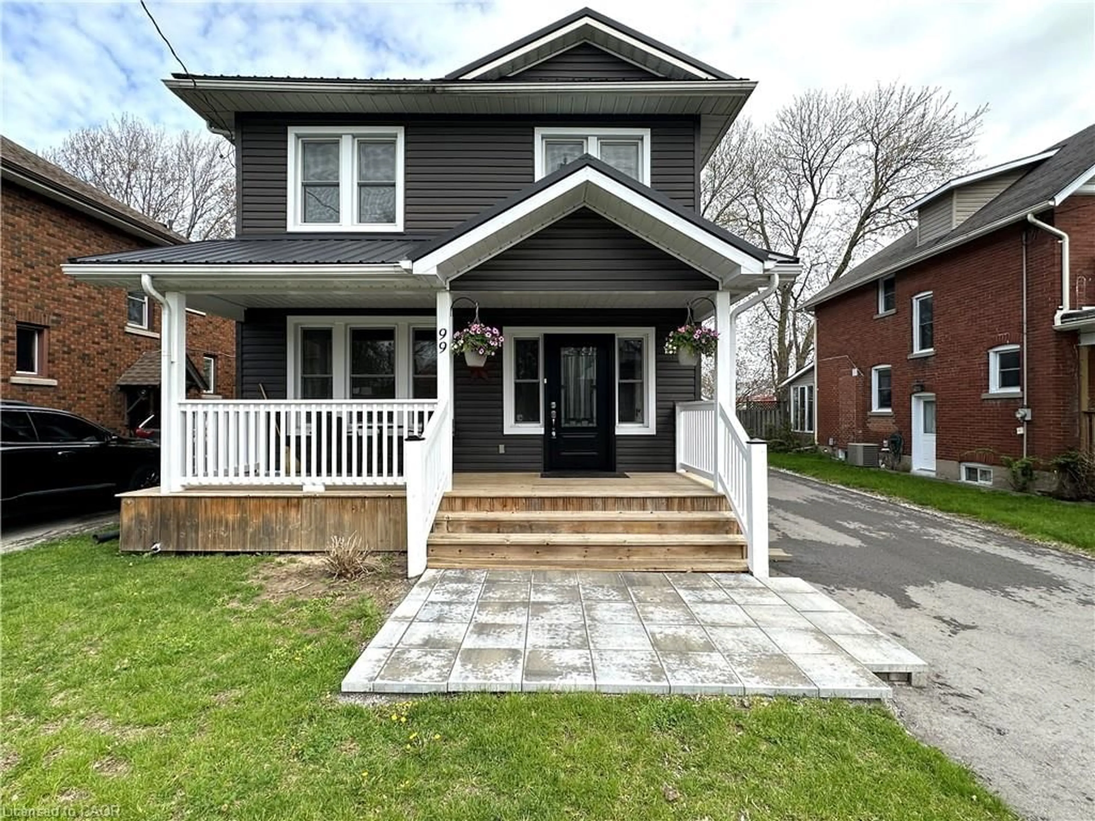 Home with brick exterior material, street for 99 North Main St, Simcoe Ontario N3Y 2M2