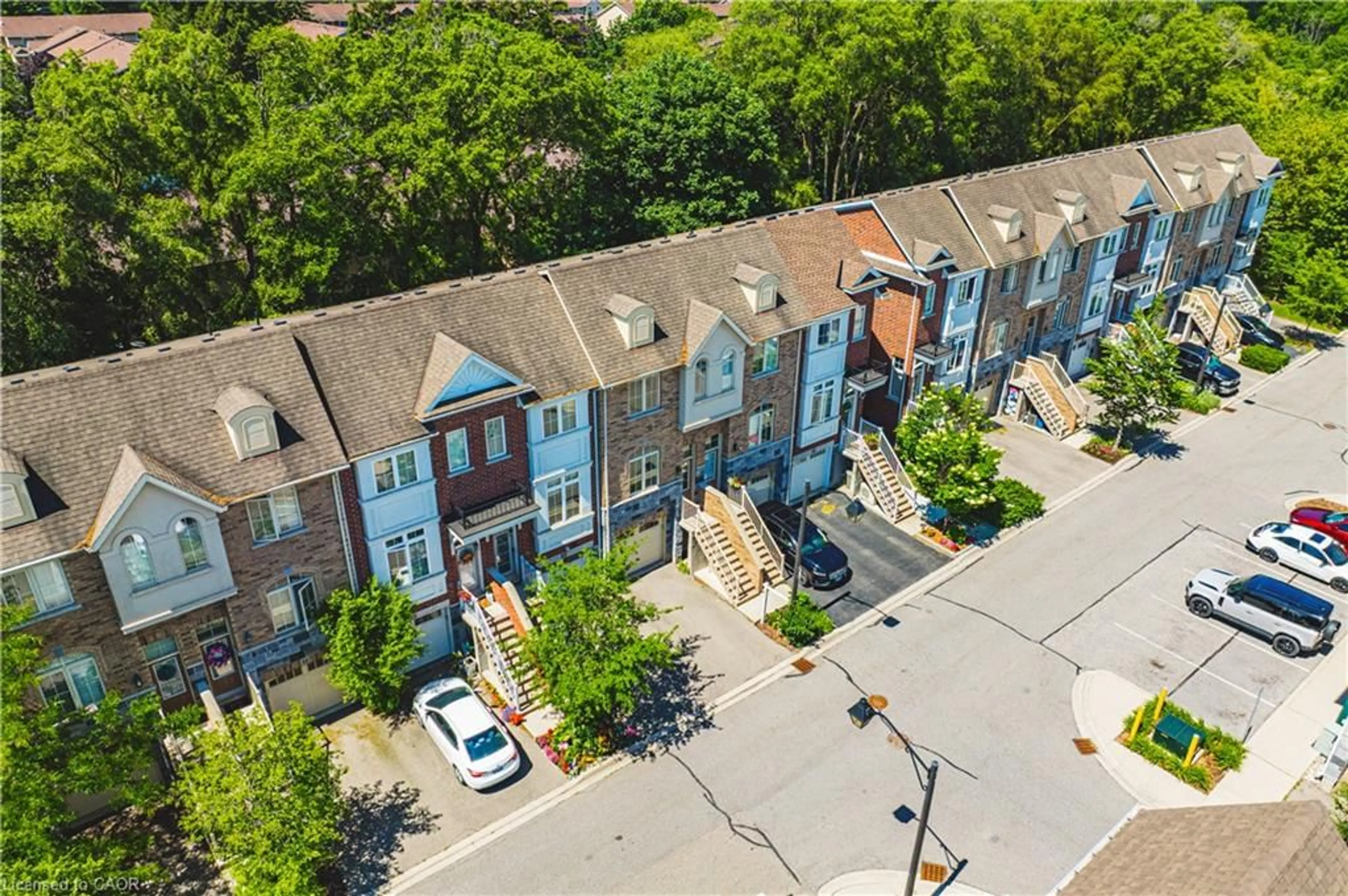 A pic from outside/outdoor area/front of a property/back of a property/a pic from drone, city buildings view from balcony for 181 Plains Rd #14, Burlington Ontario L7T 0B1
