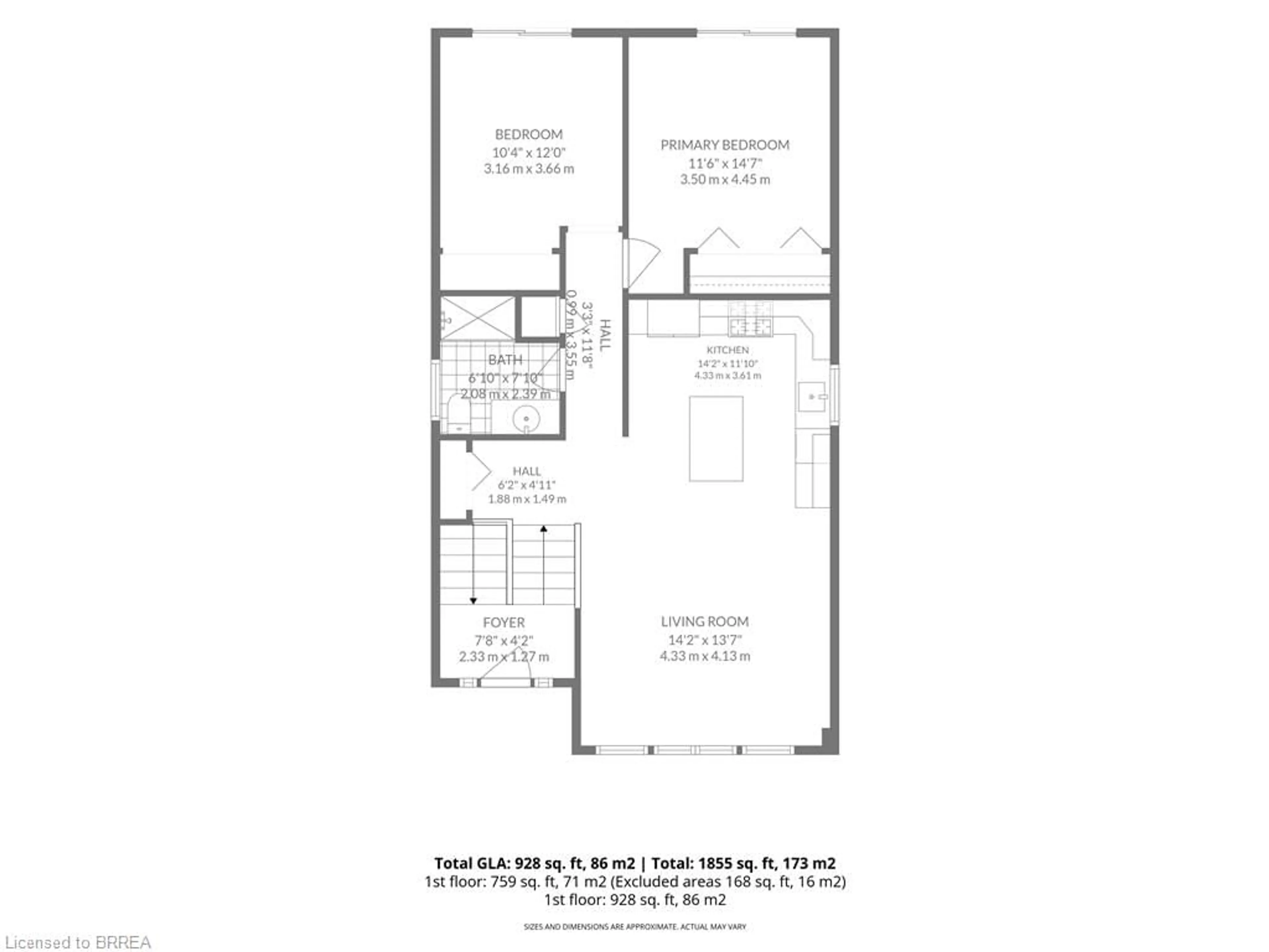 Floor plan for 3 Wood St, Brantford Ontario N3R 2K4